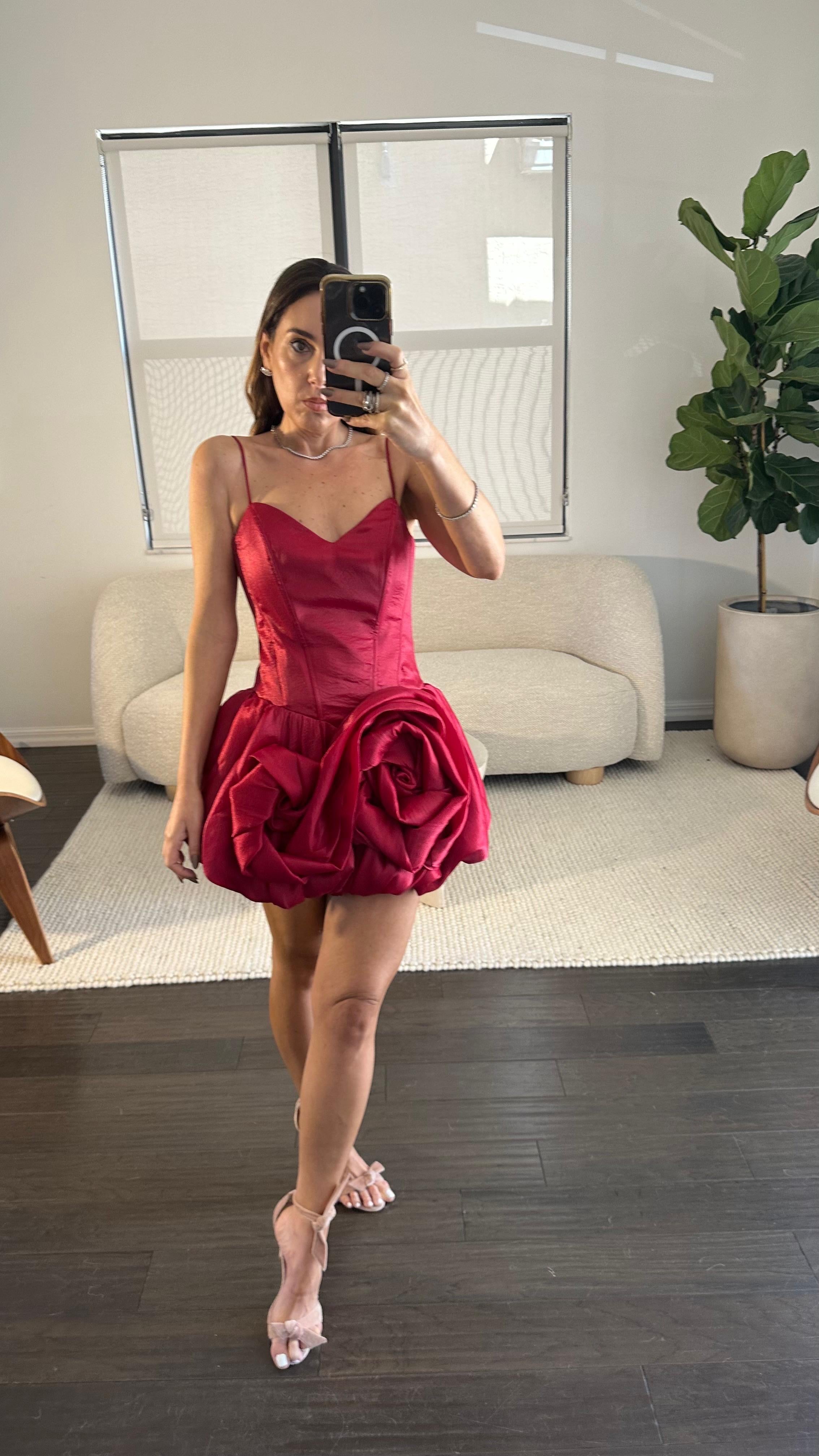 AMOUR ROSE BUBBLE DRESS