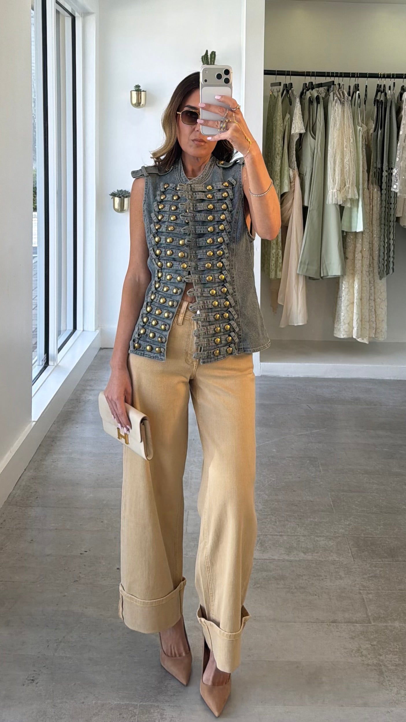 VINTAGE JEAN FRENCH VEST