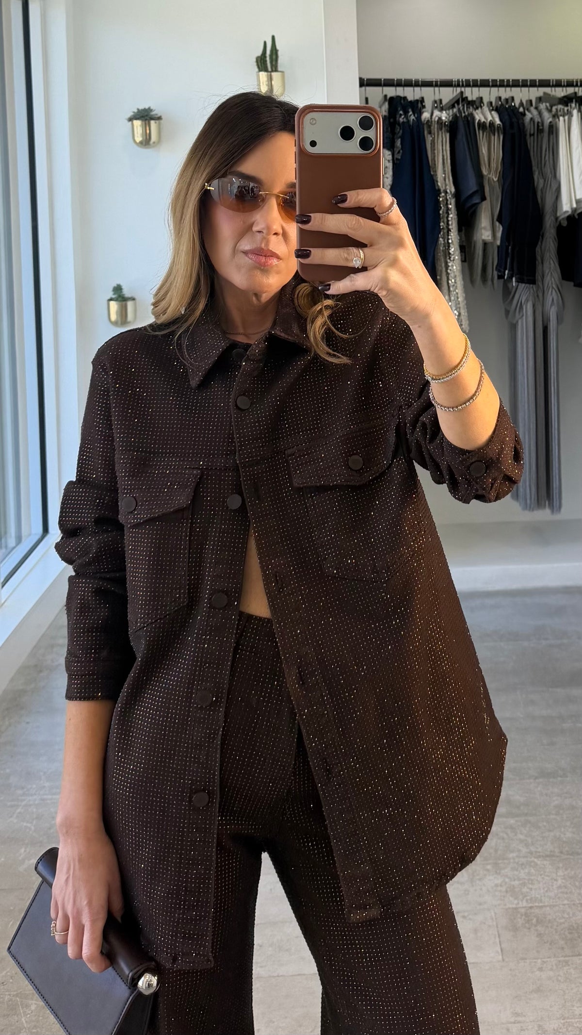 MOCHA DIAMOND JACKET