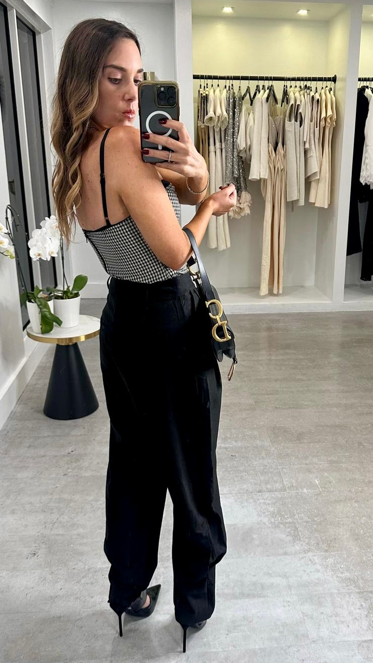 VESPER CHECK CORSET TOP