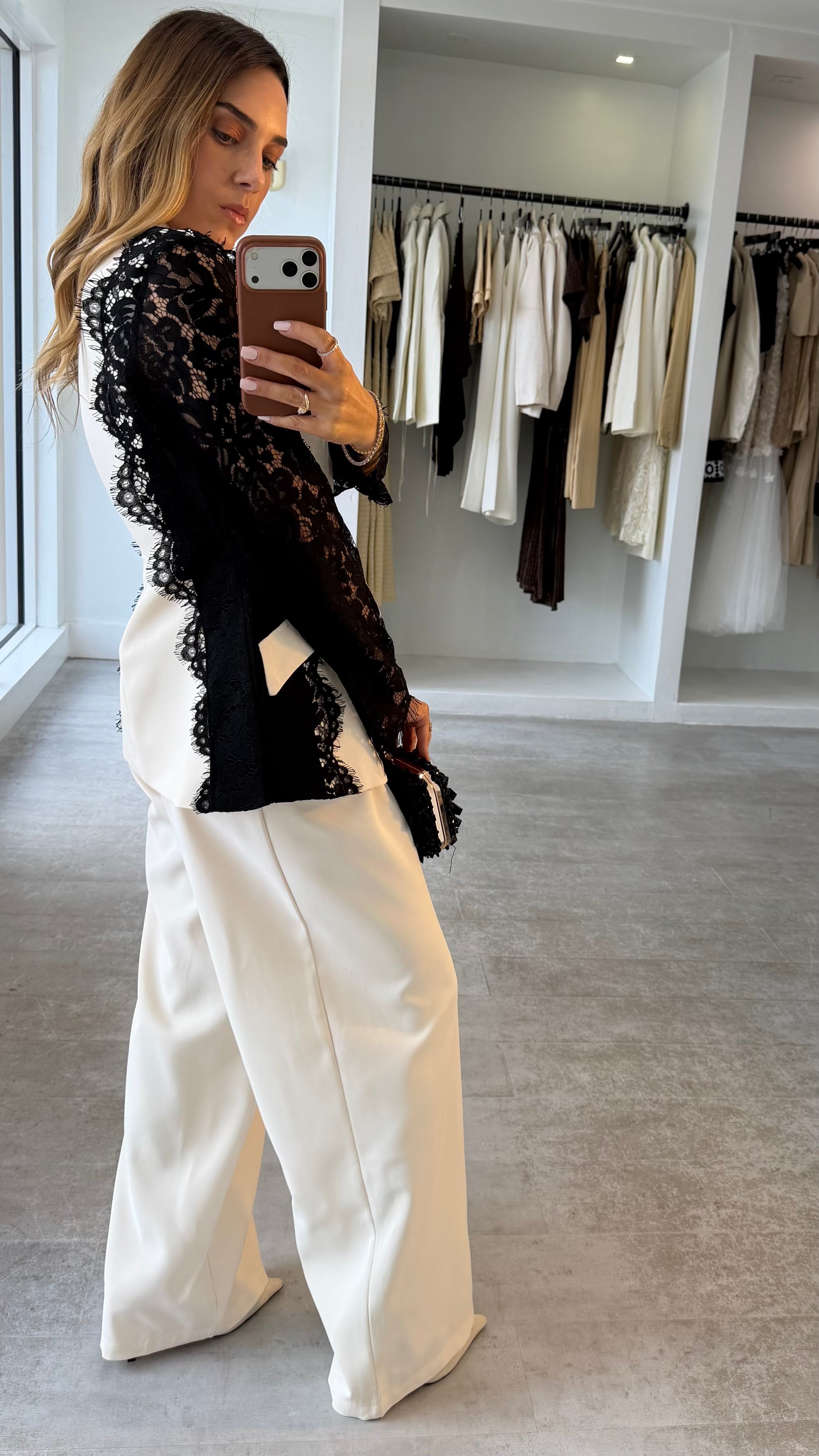 SHEER LACE SUIT