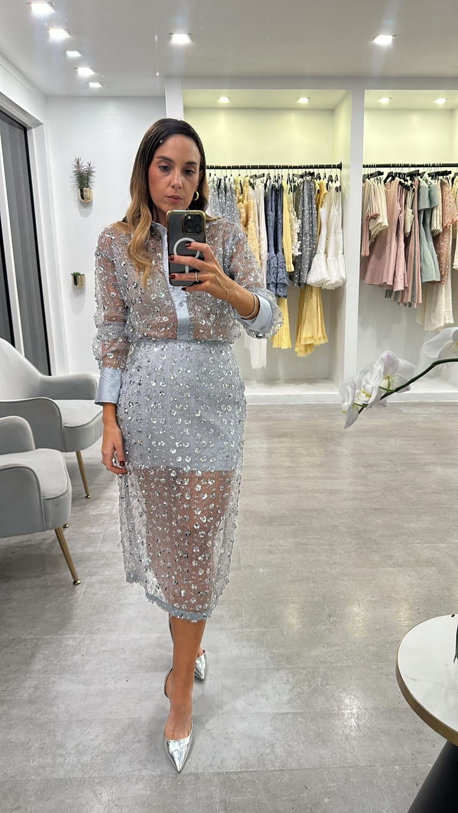 SATIN SLATE SHINE SET