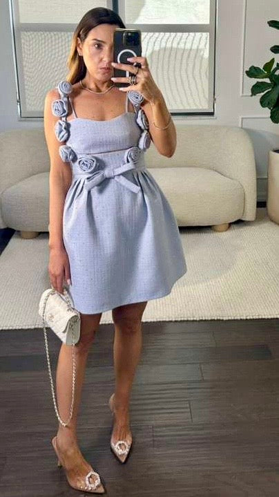 BLUEBELL ROSETTE DRESS