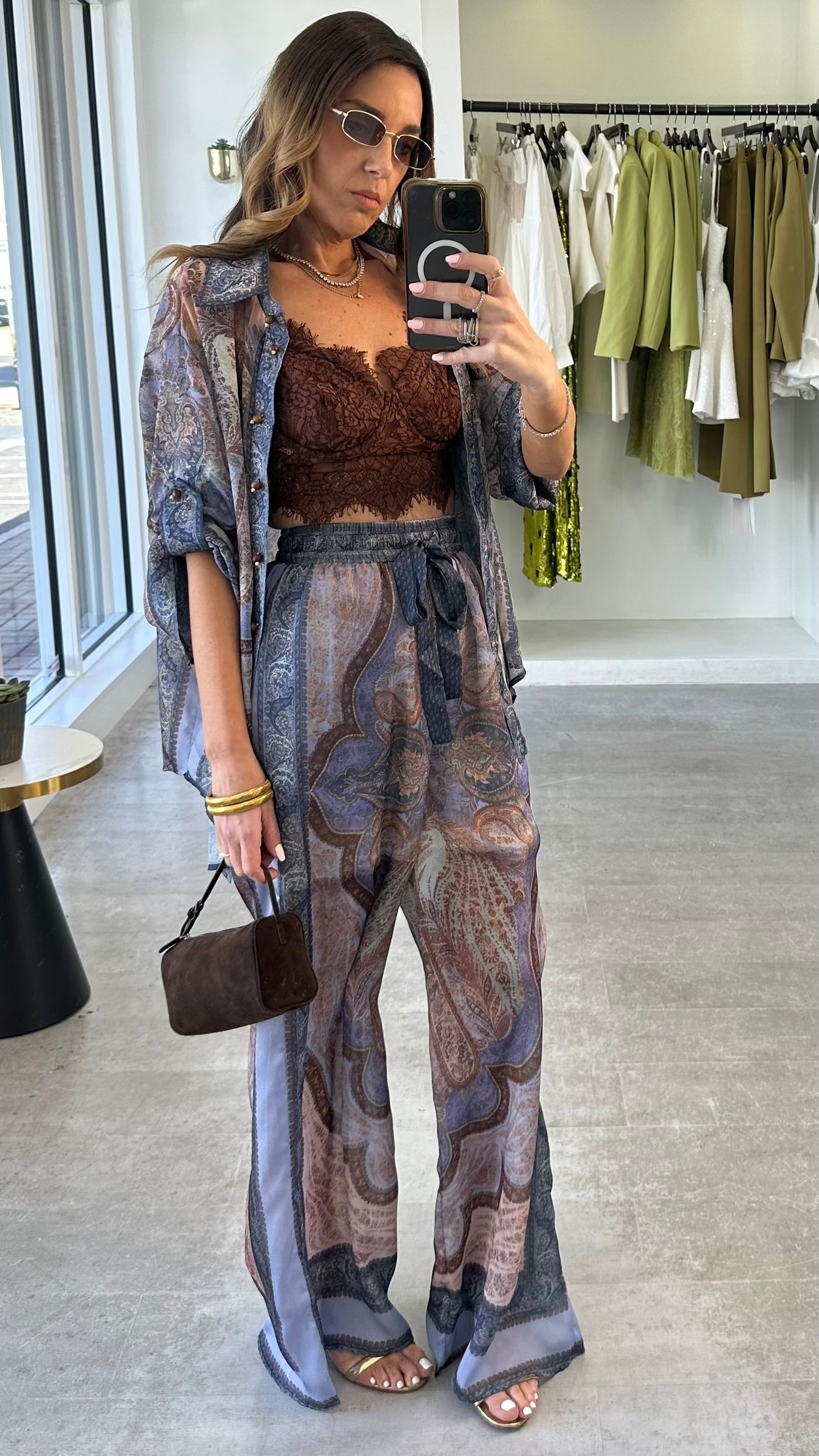 BANDANA BLEU PANT SET