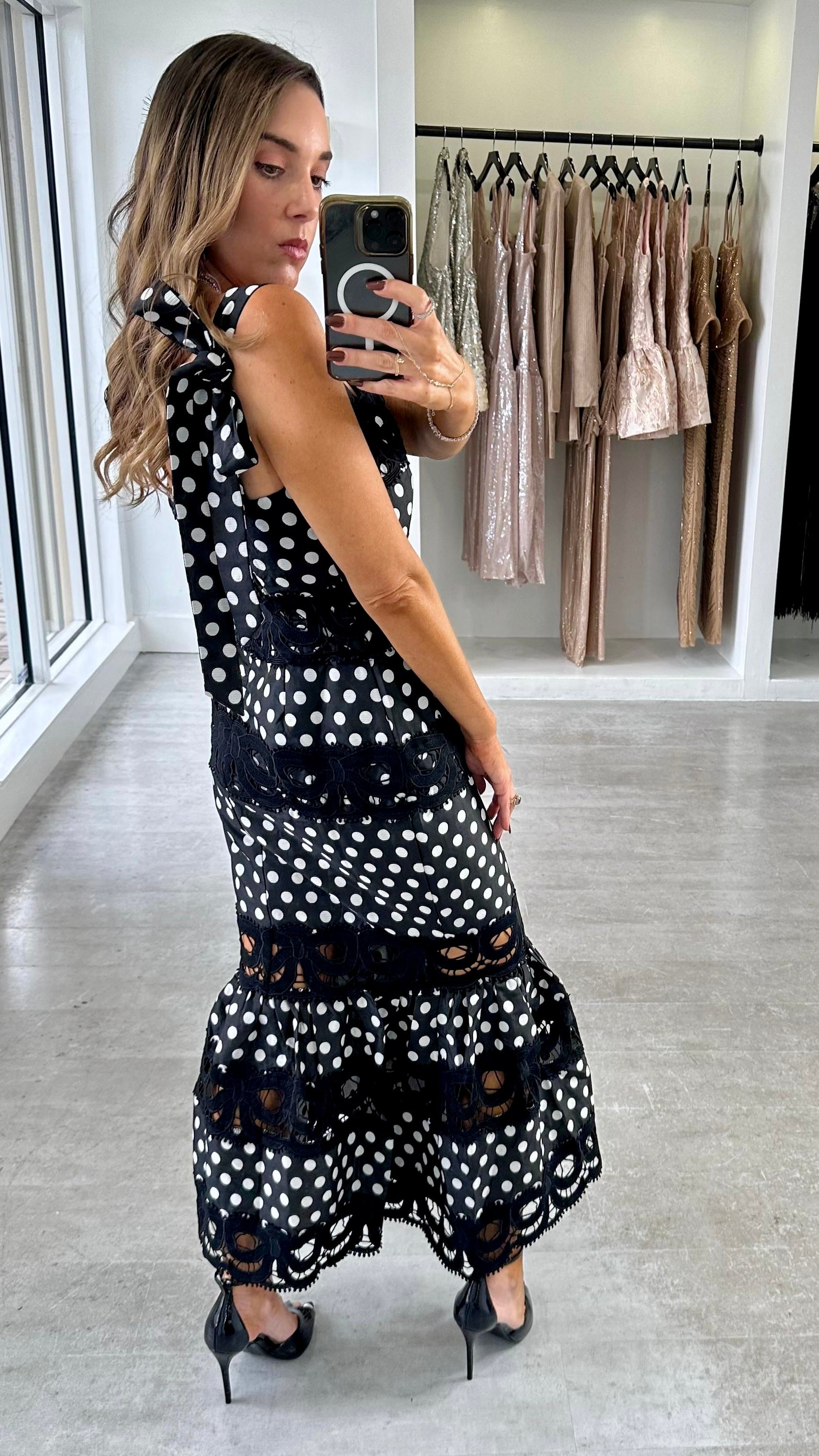 DOLCE DOT POLKA DRESS