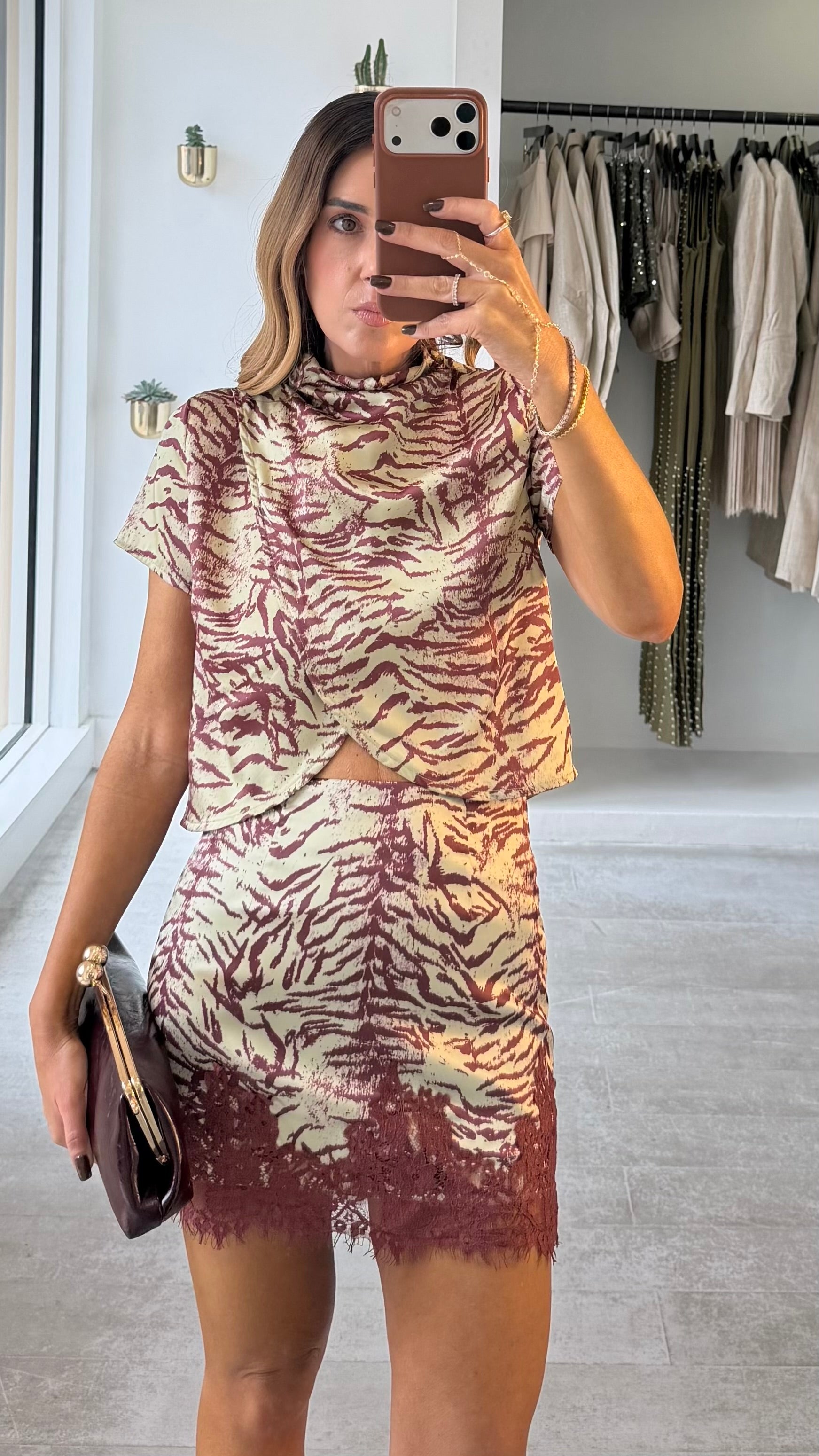 WILD ROUGE SKIRT SET