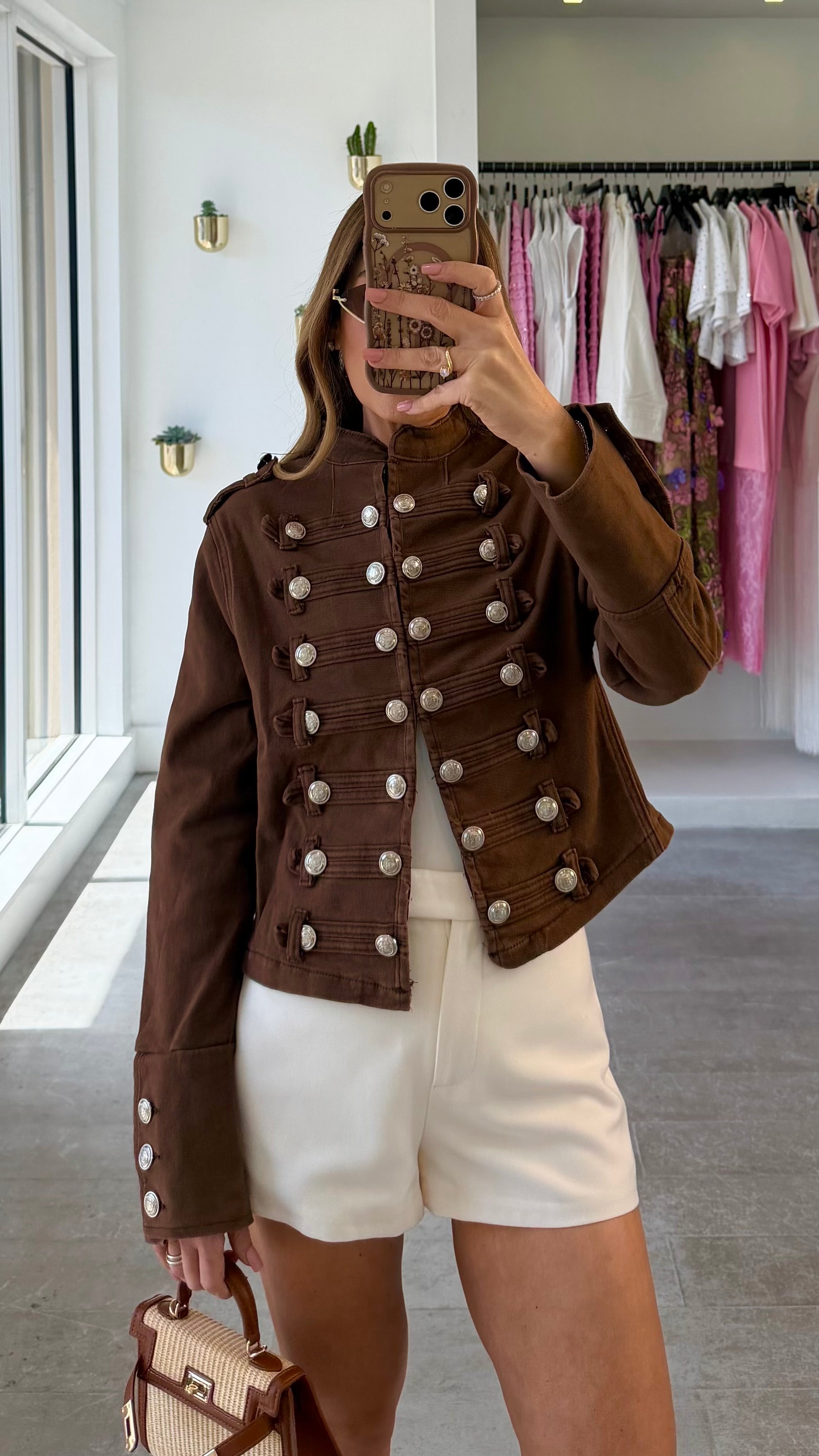 MOCHA NAPOLEON JACKET
