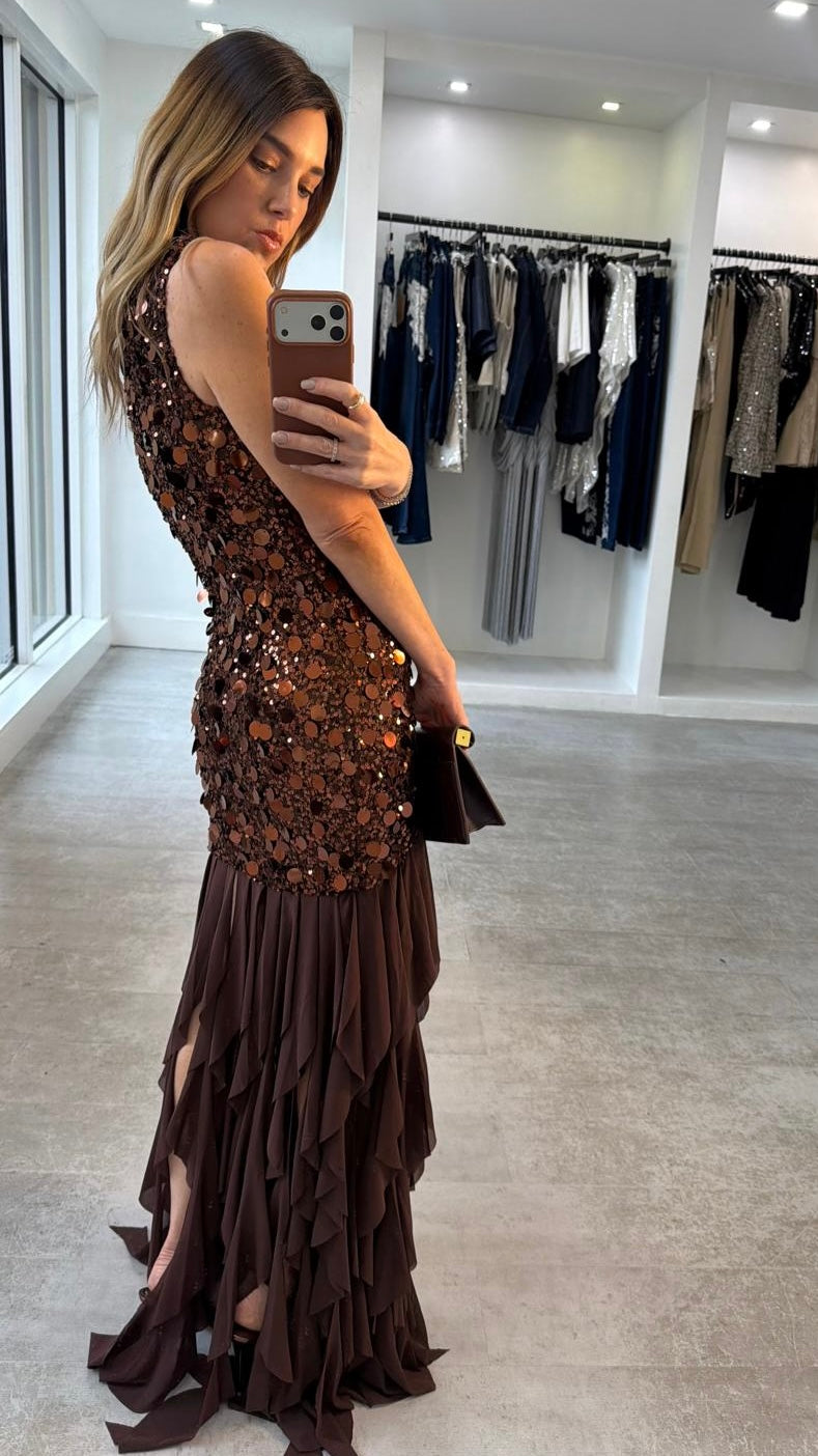 BRONZE AFTER HOUR DRESS