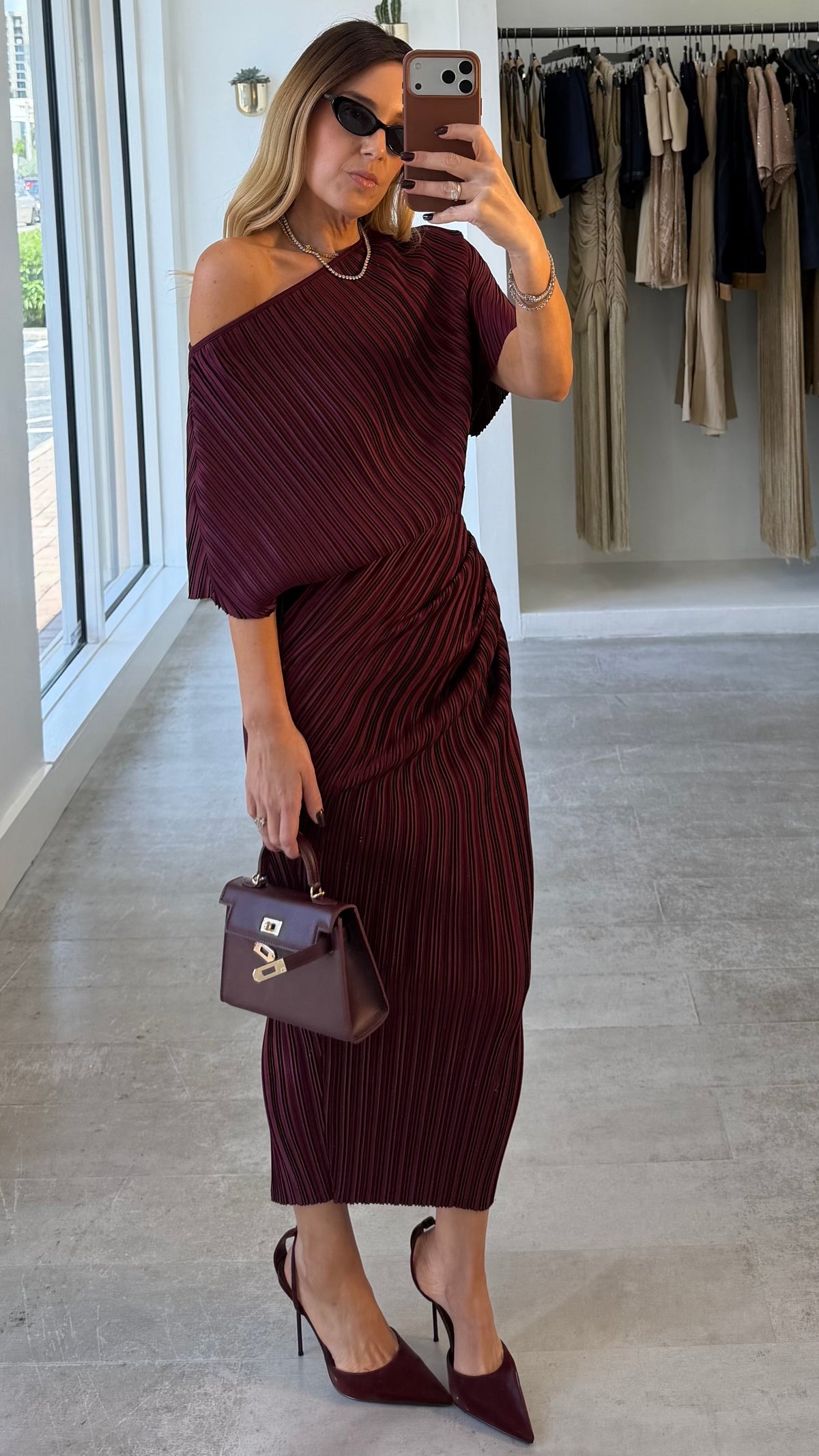 BORDEAUX MUSE DRESS
