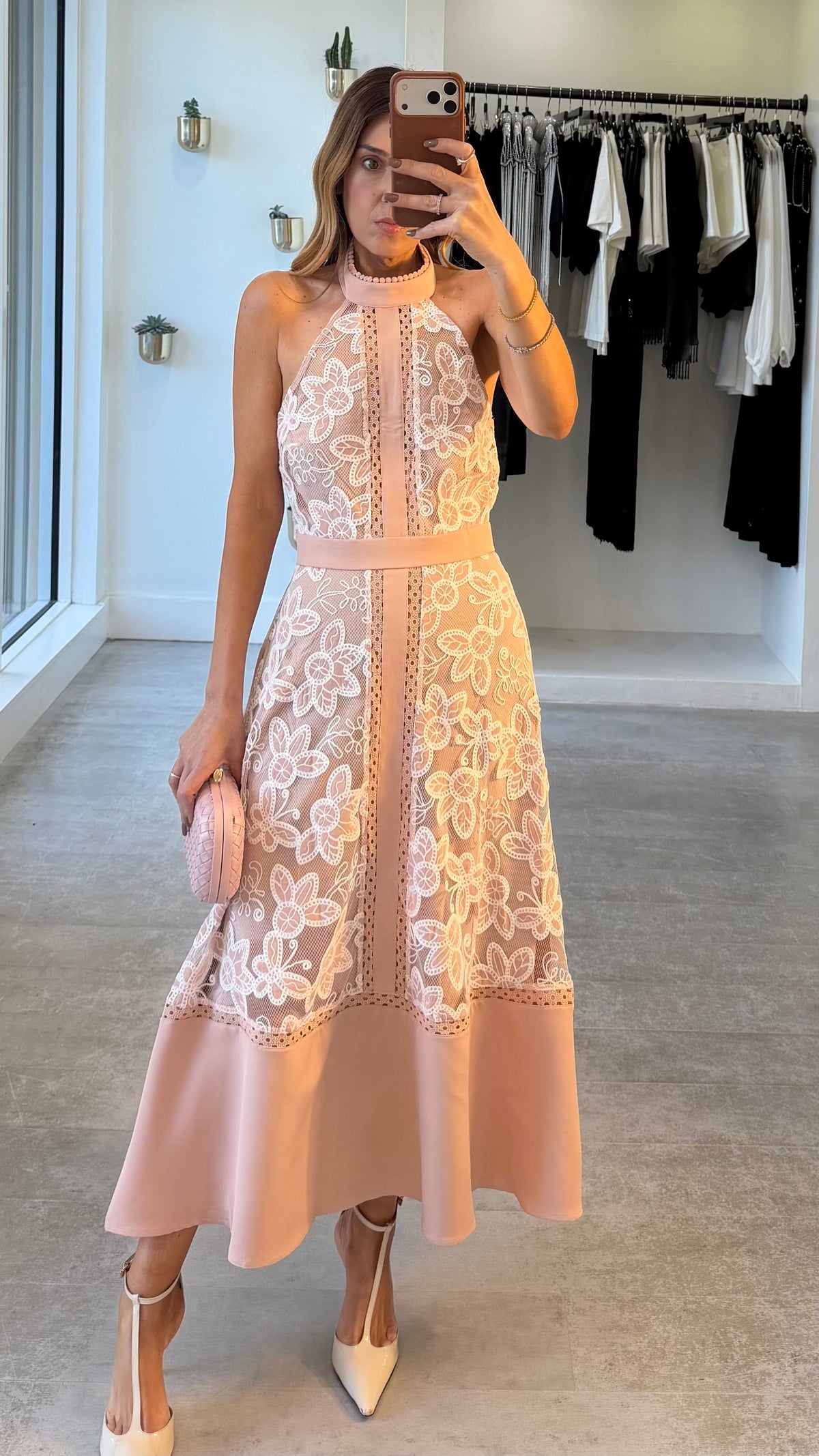 PETAL NUDE DRESS