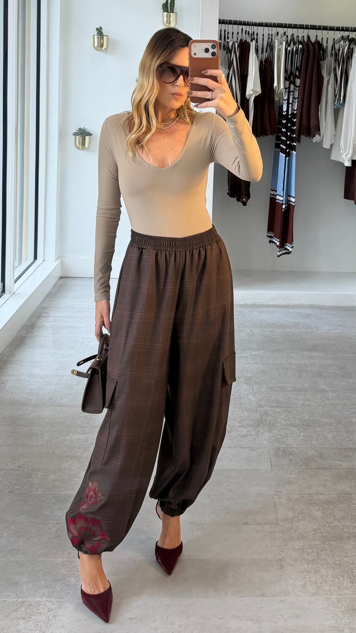 LA ROSE PLAID PANTS