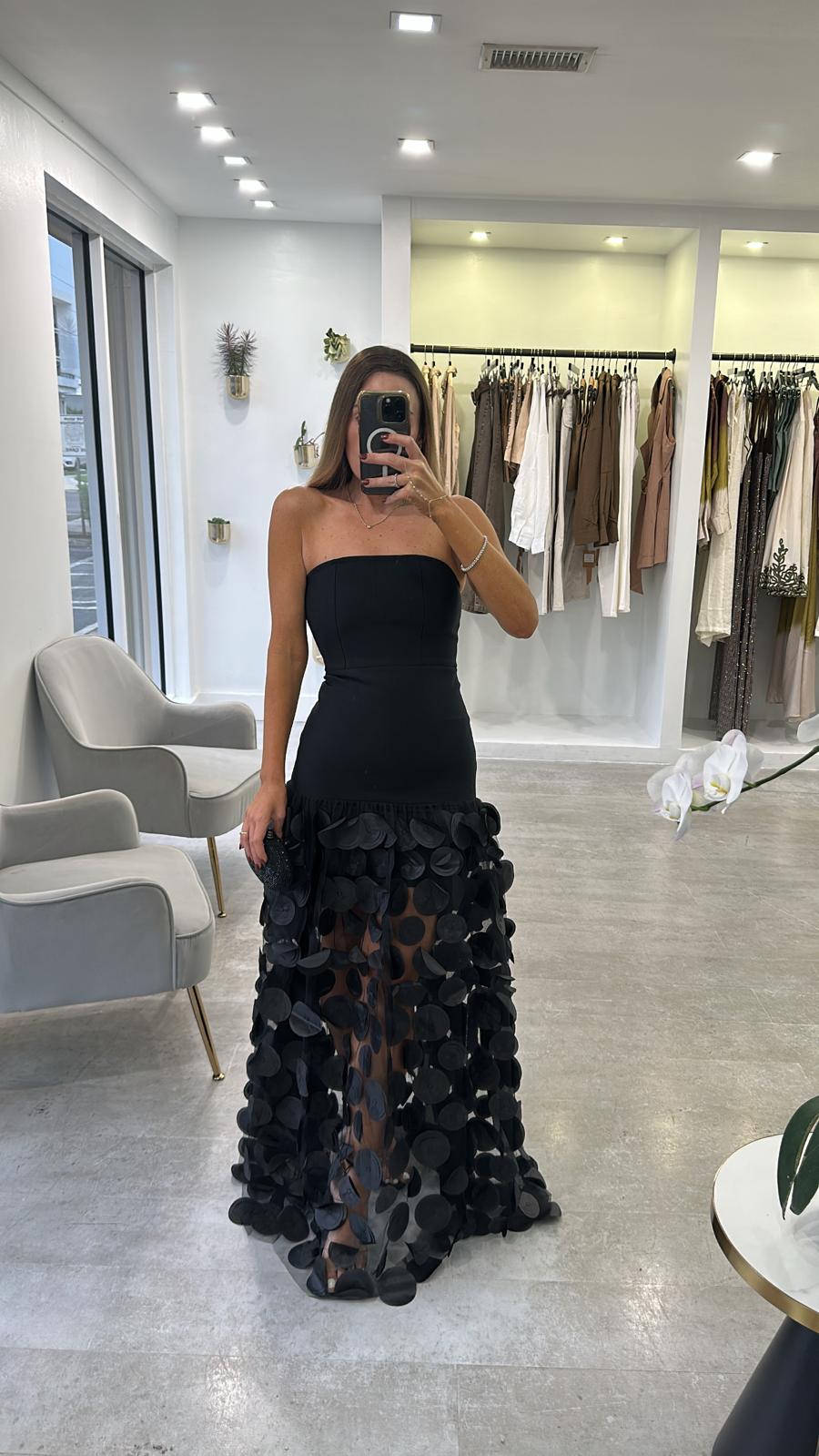 THE BLACK PETAL GOWN