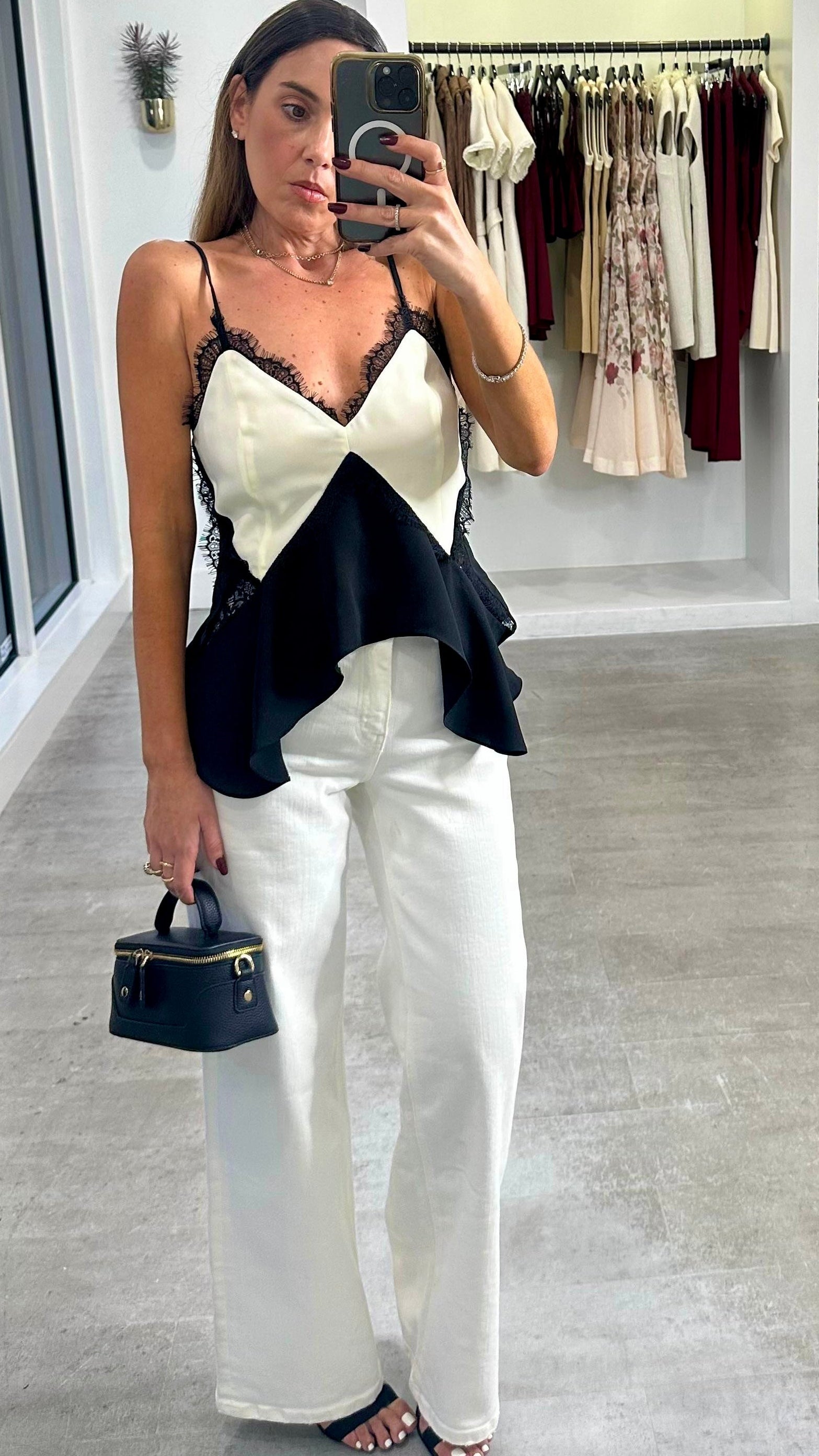 IVORY STRUCTURE PANTS