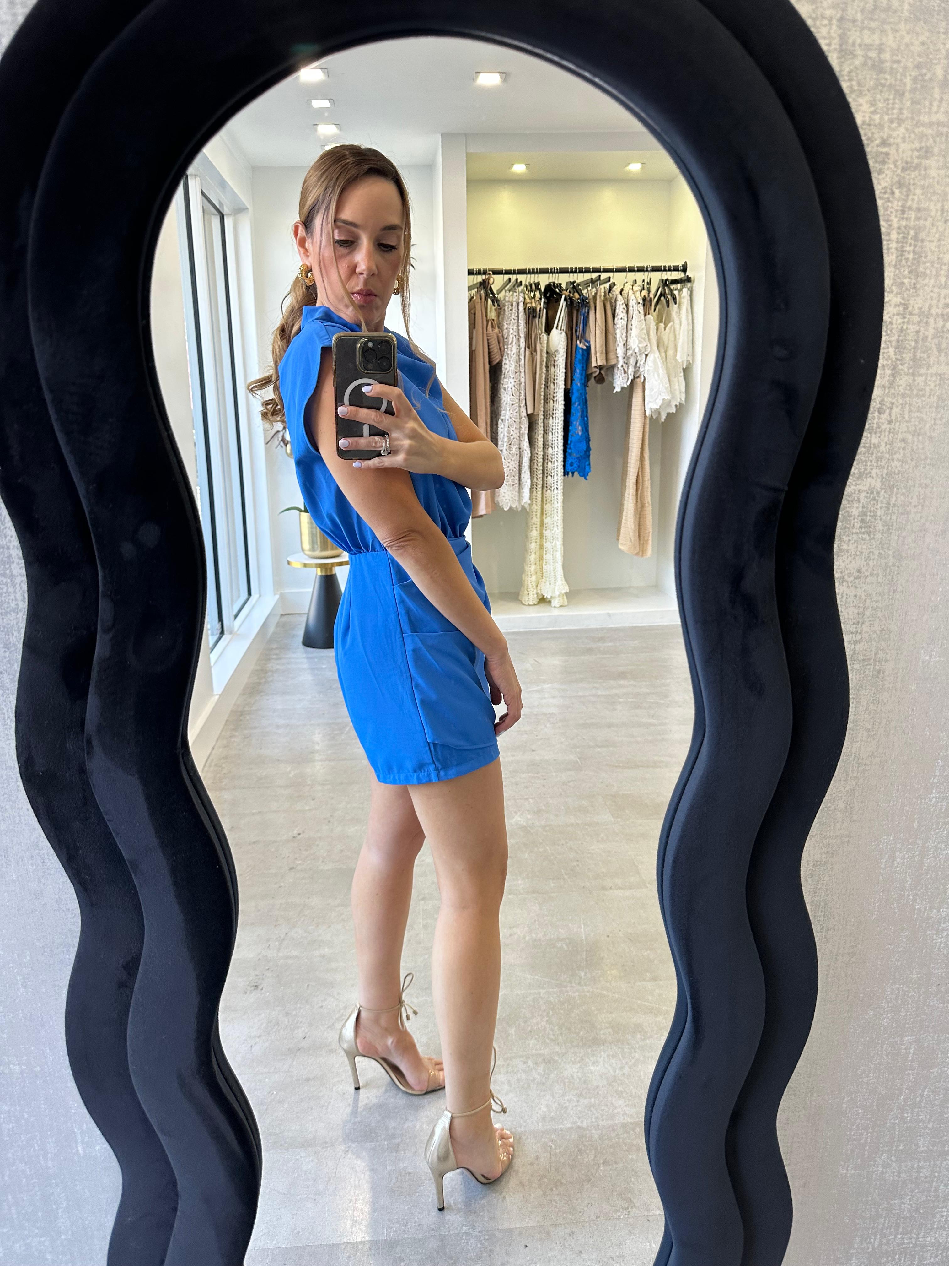 ELECTRIC BLUE ROMPER