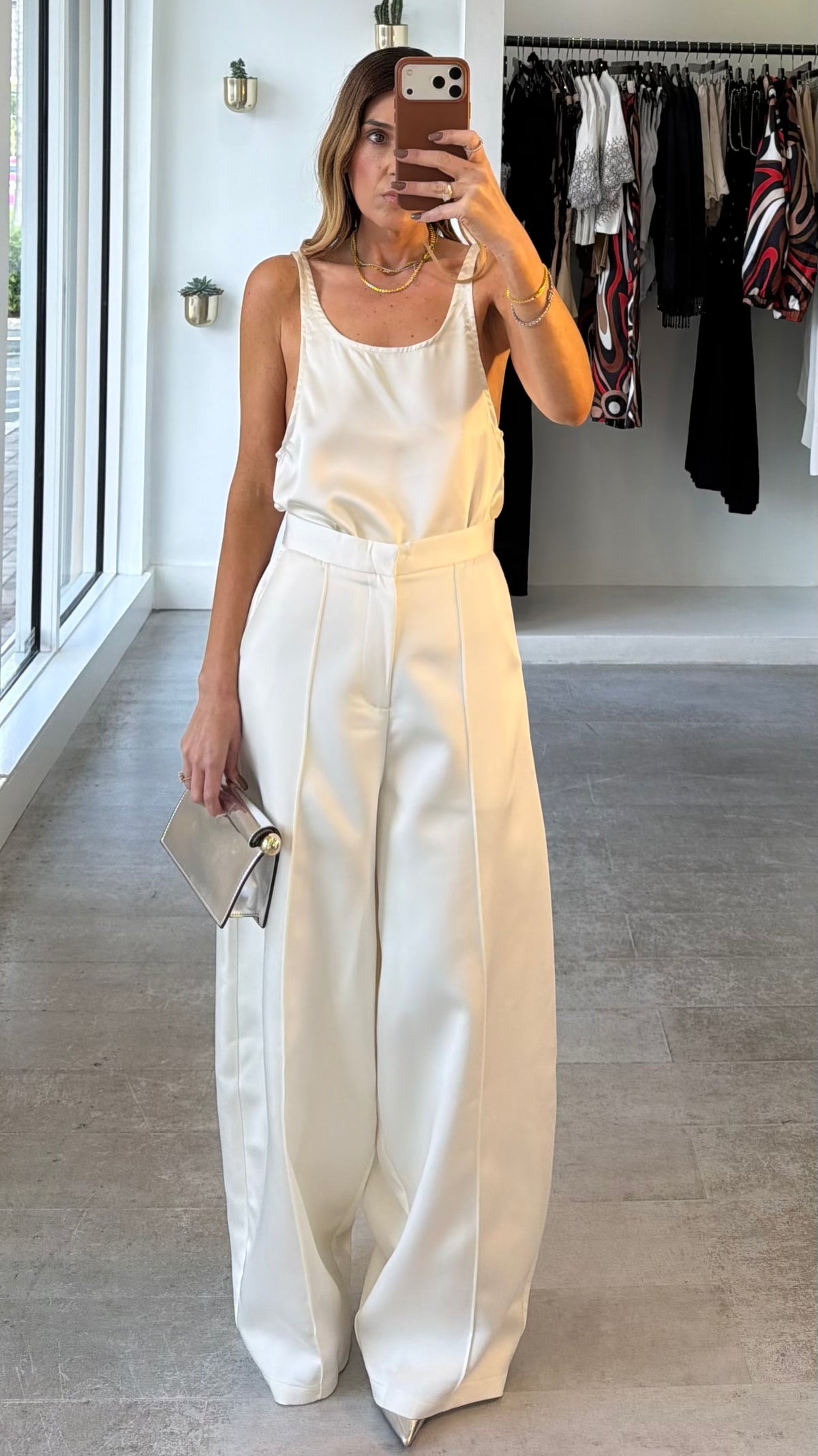 THE CRÈME SILK PANTS
