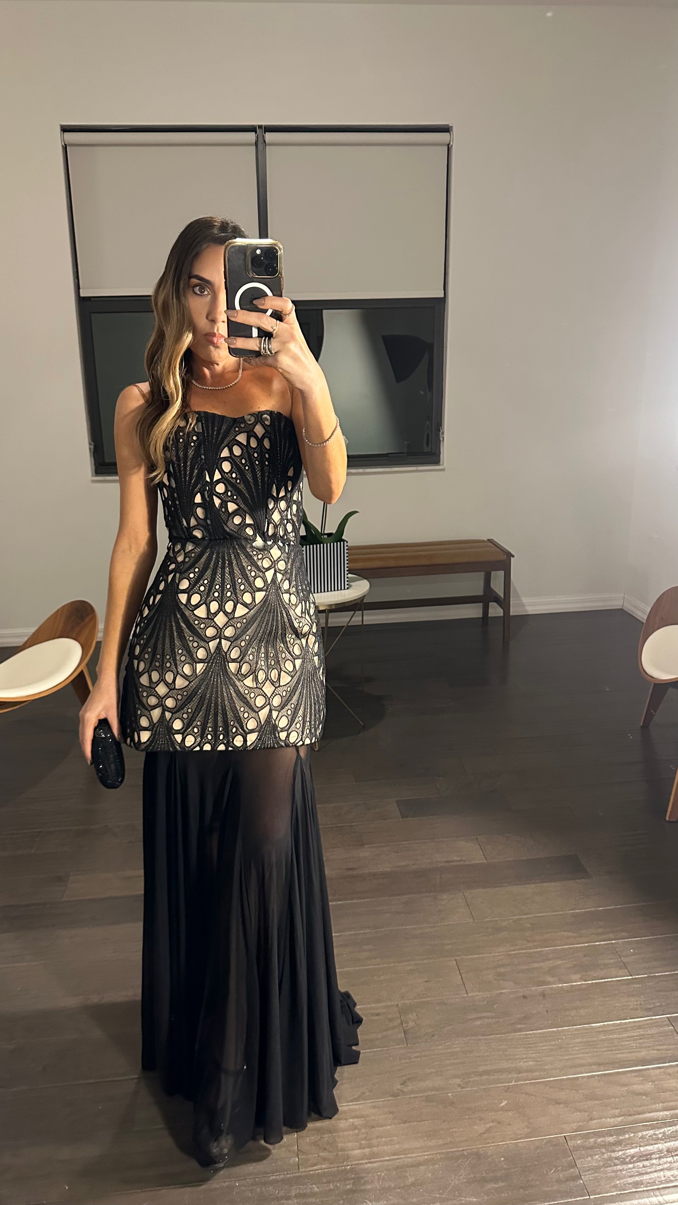 Midnight Muse Lace Gown