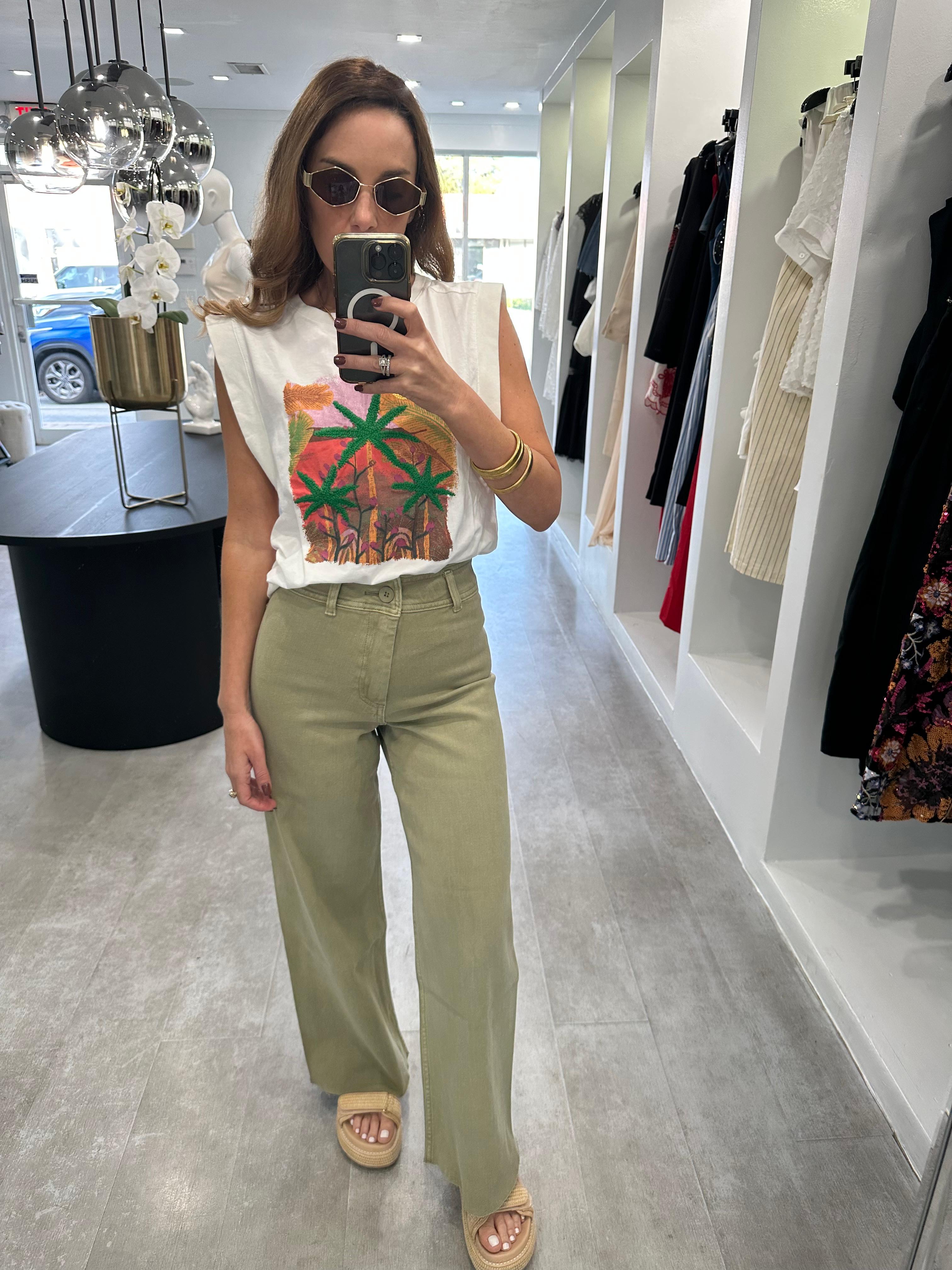 Olive denim