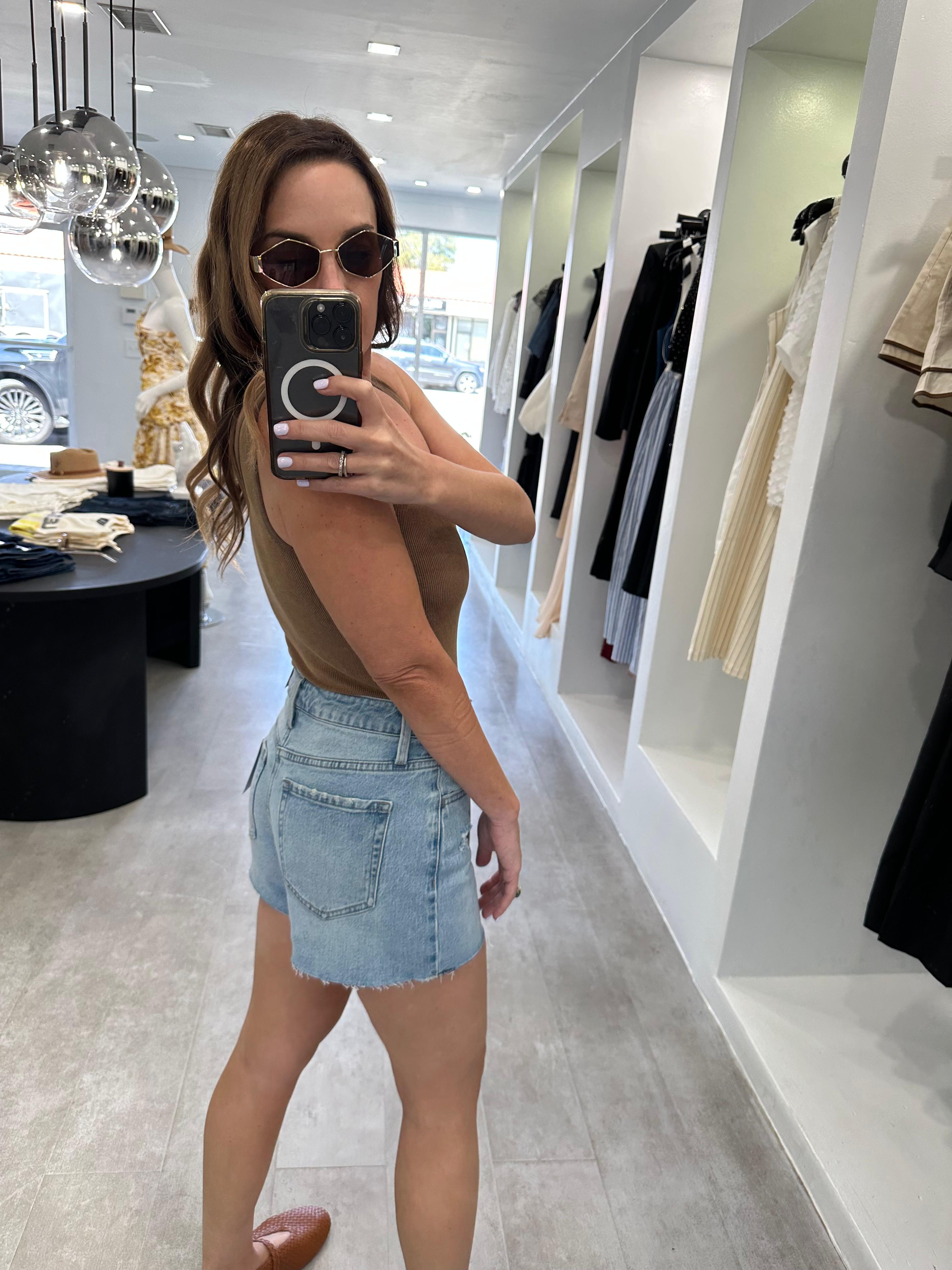 Denim skort