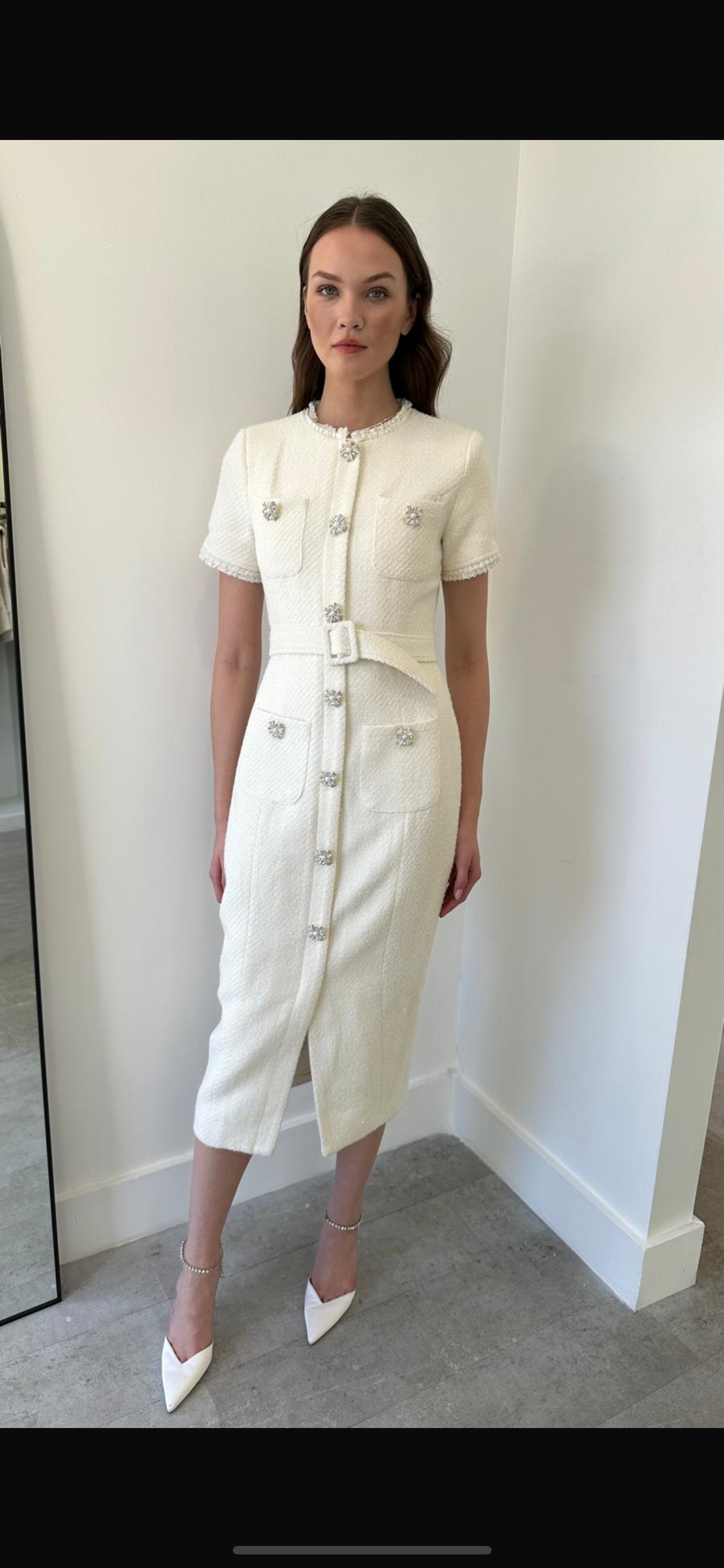 The Colette Tweed Midi Dress