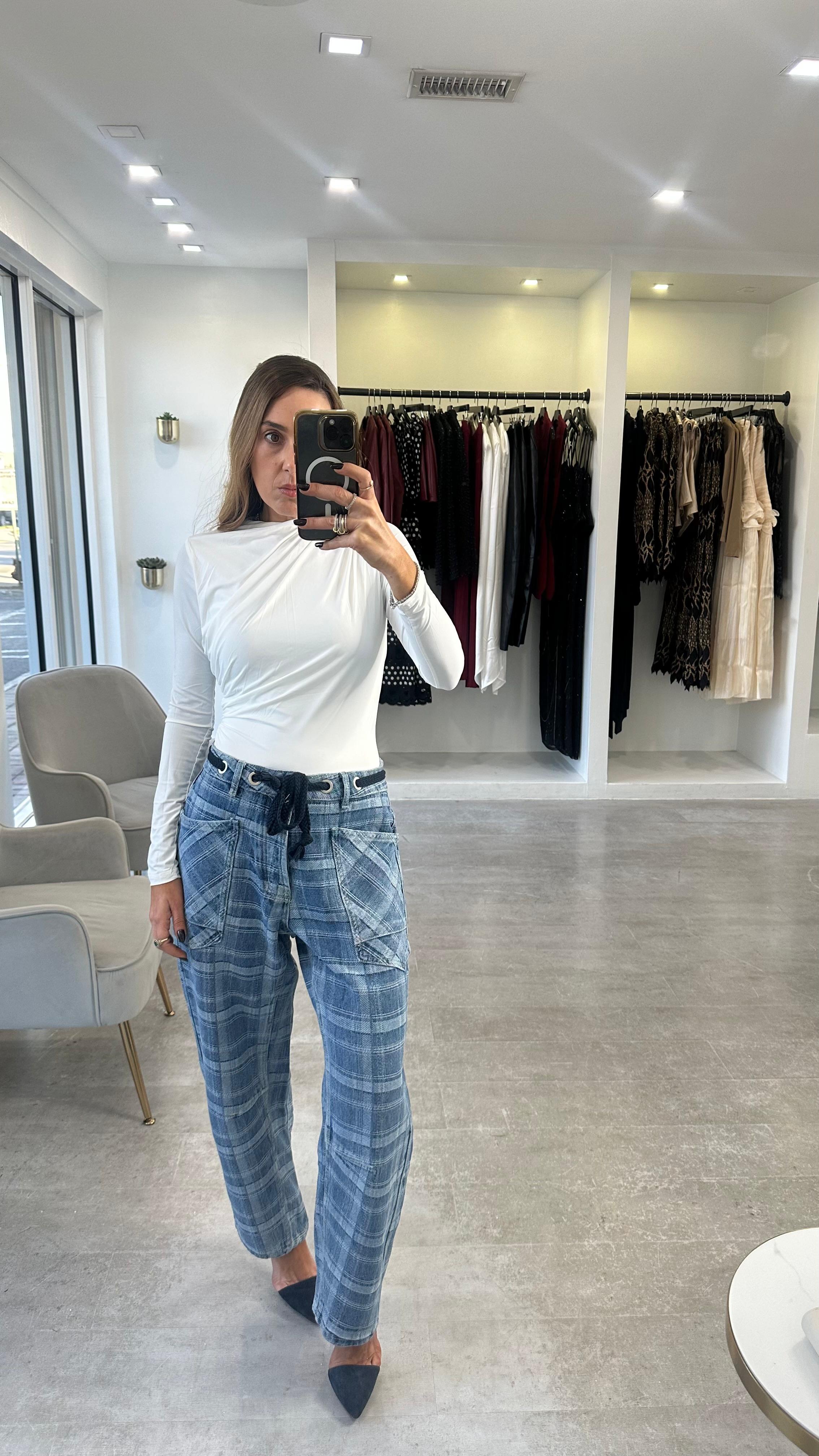 Streetline Plaid Denim