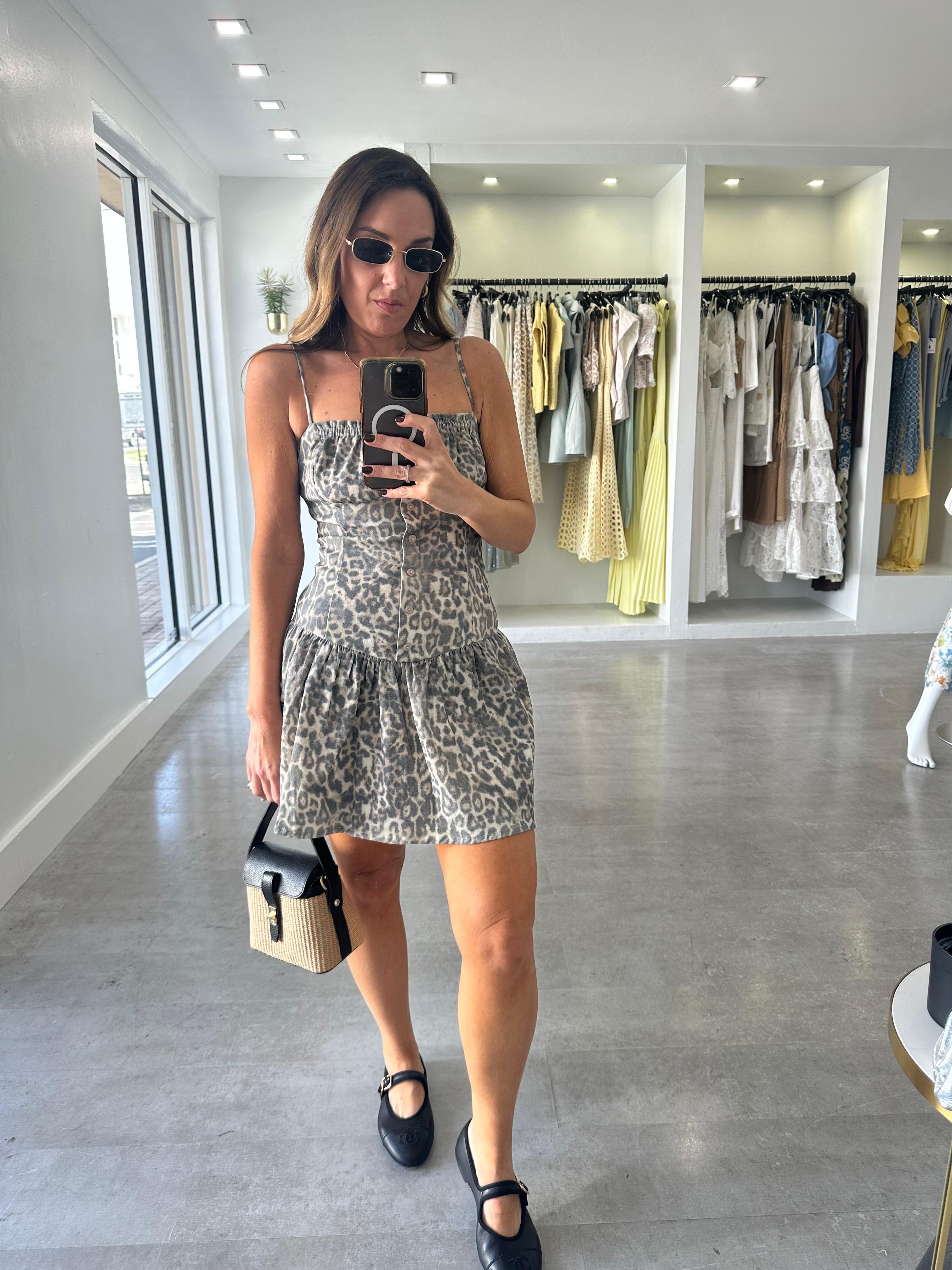 Leopard mini dress