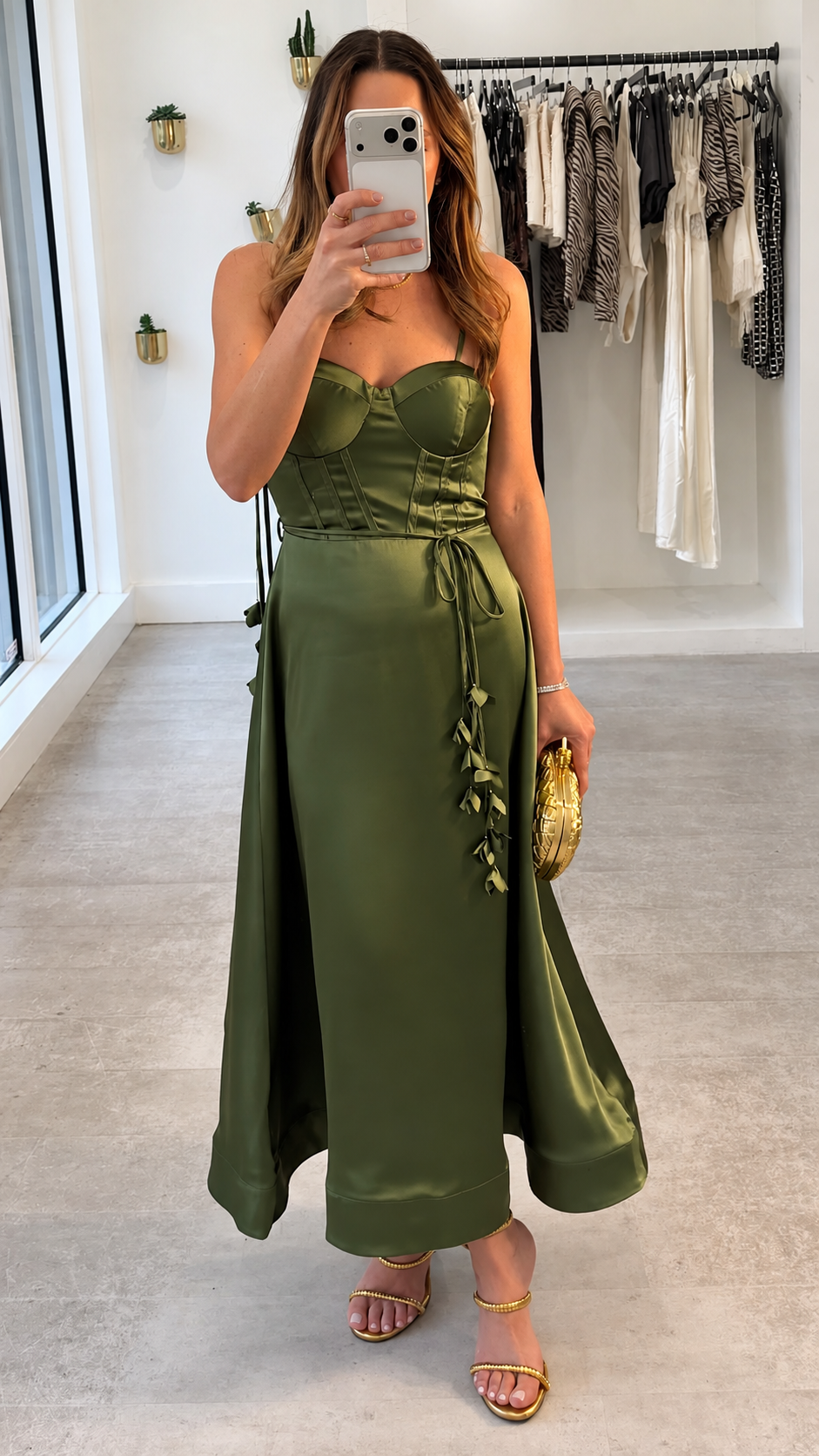 EMERALD BLOOM DRESS