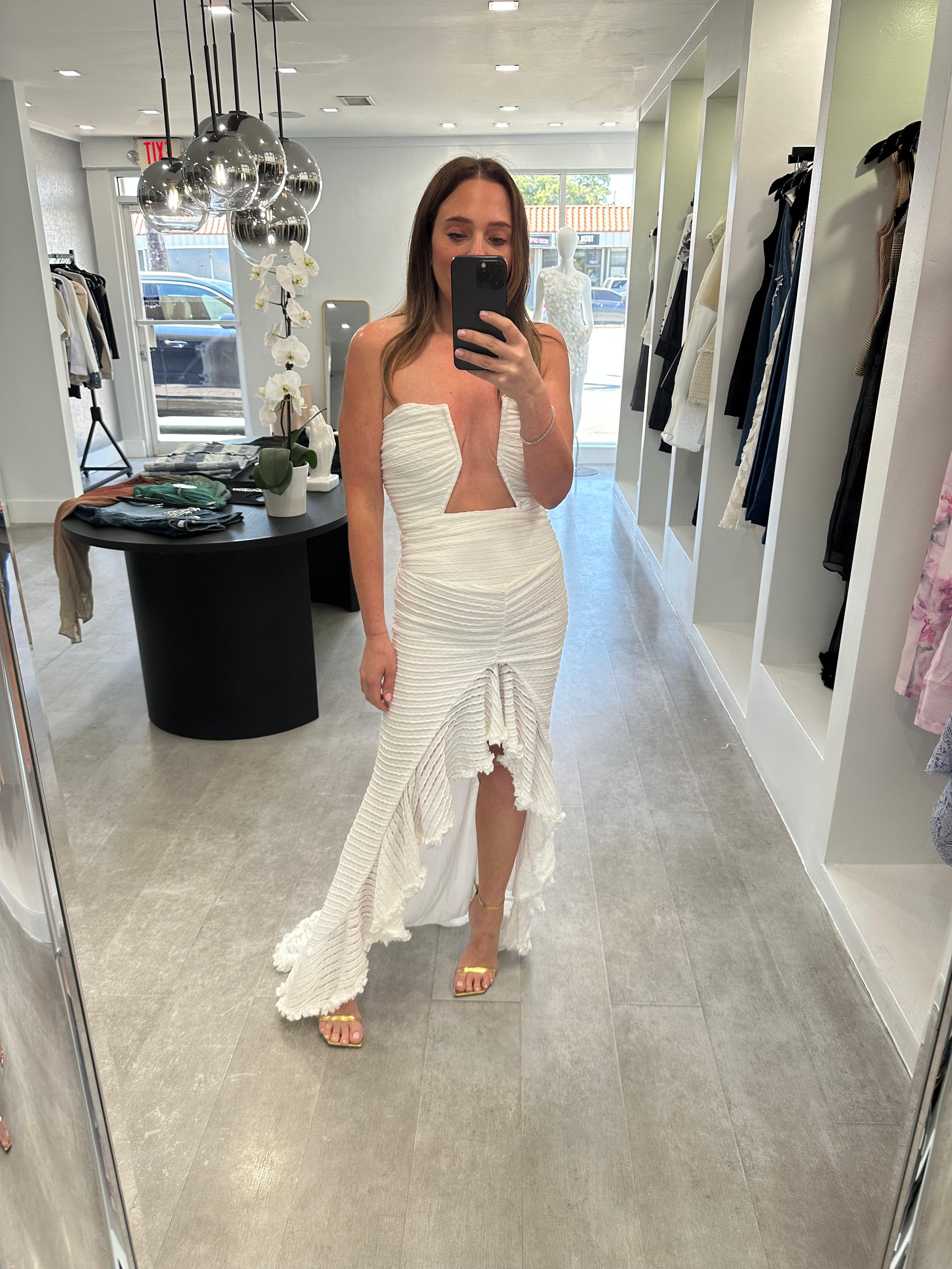 High low corset dress