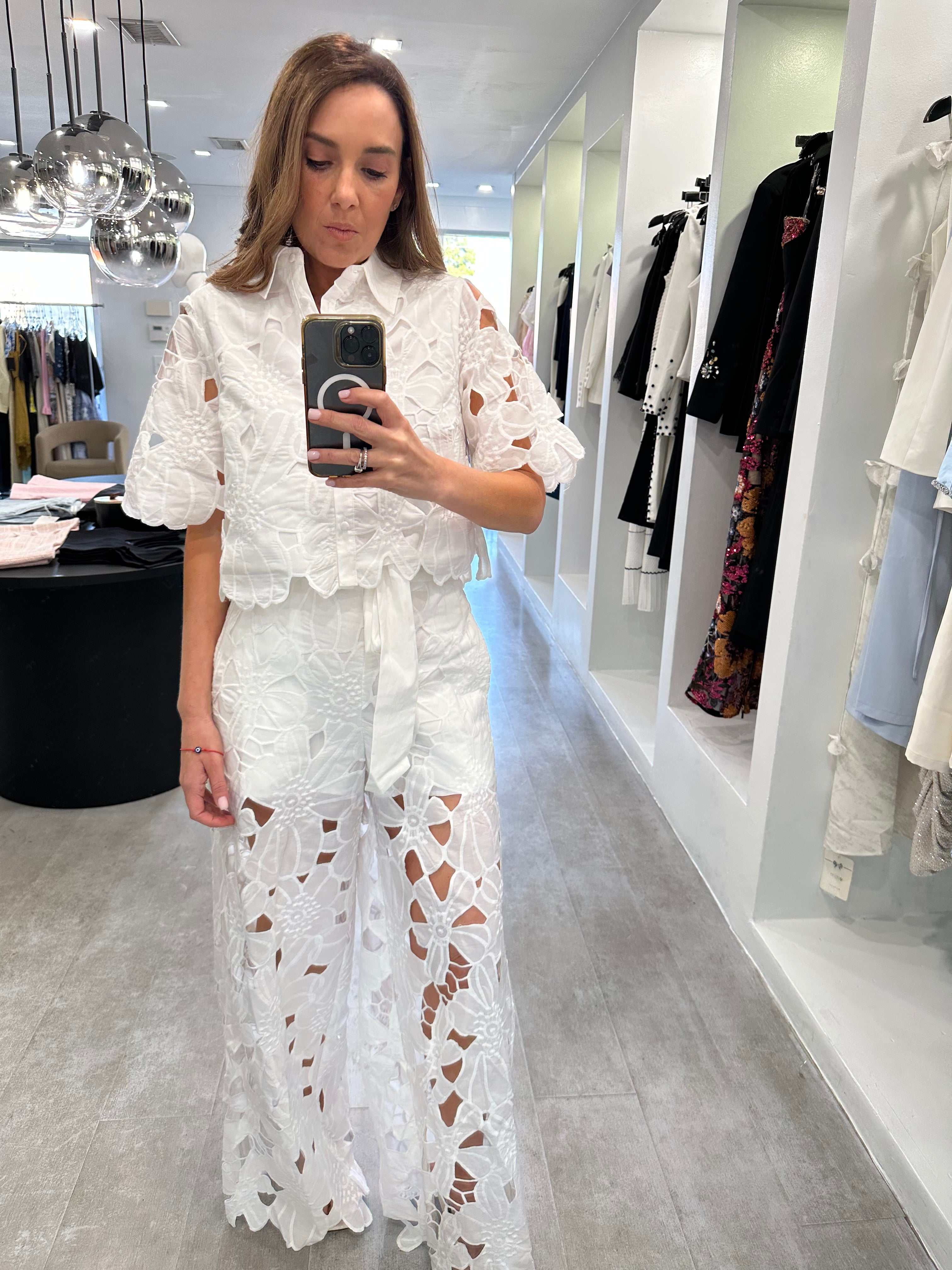WHITE ELEONORA SET