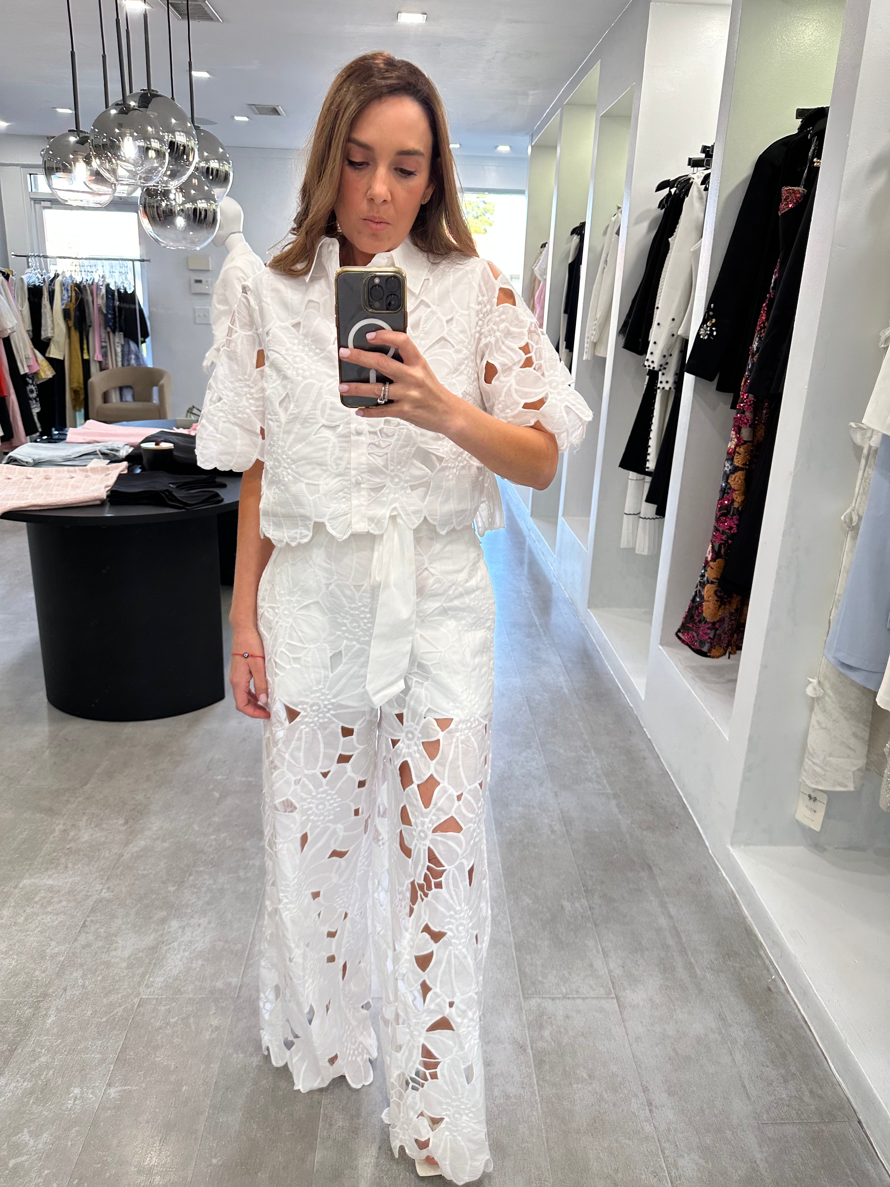 WHITE ELEONORA SET