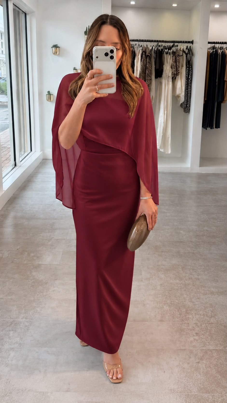 BURGY CAPE DRESS