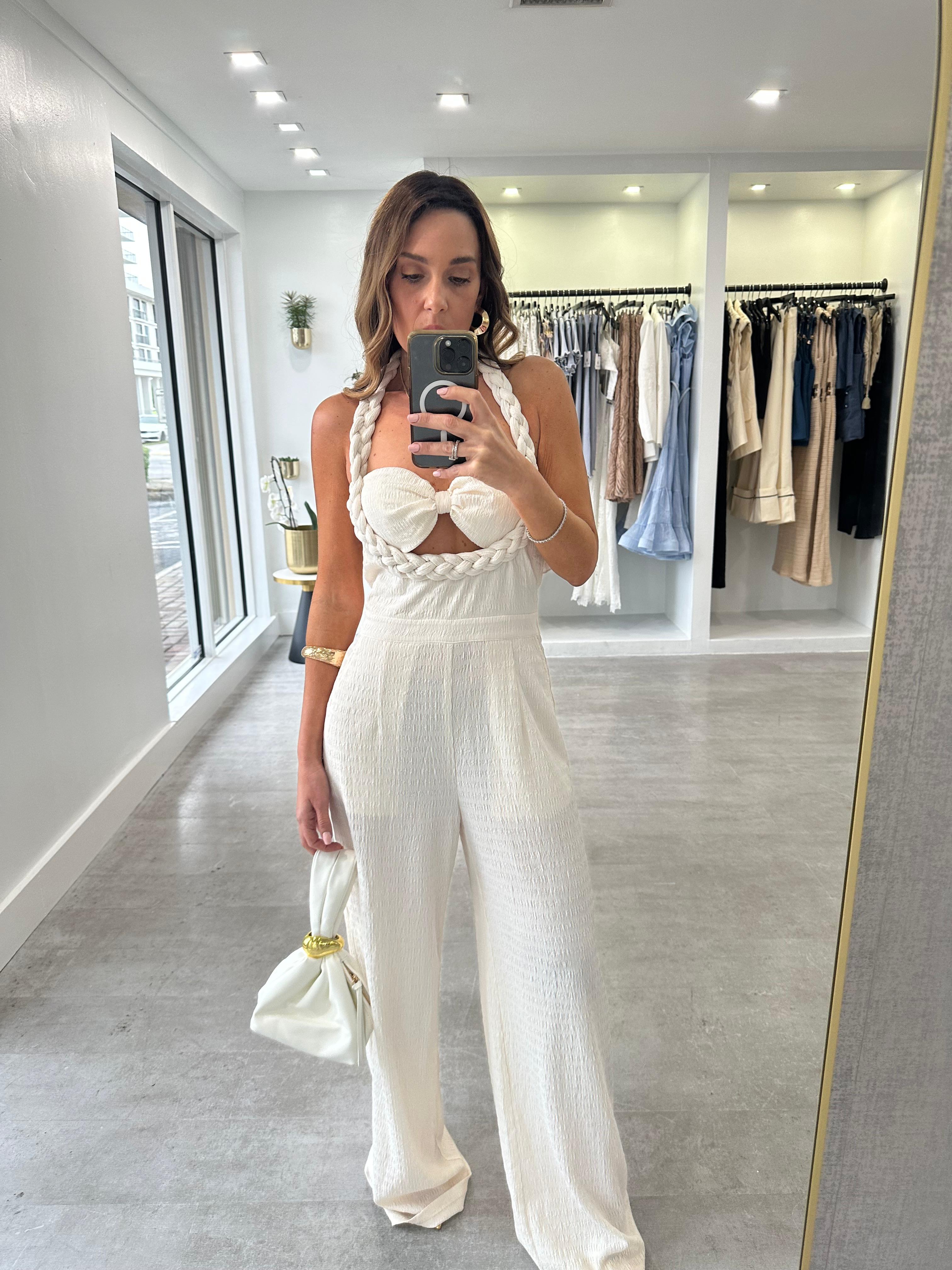 NOIR WHITE JUMPSUIT