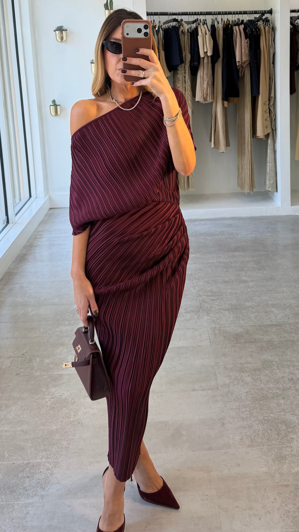 BORDEAUX MUSE DRESS