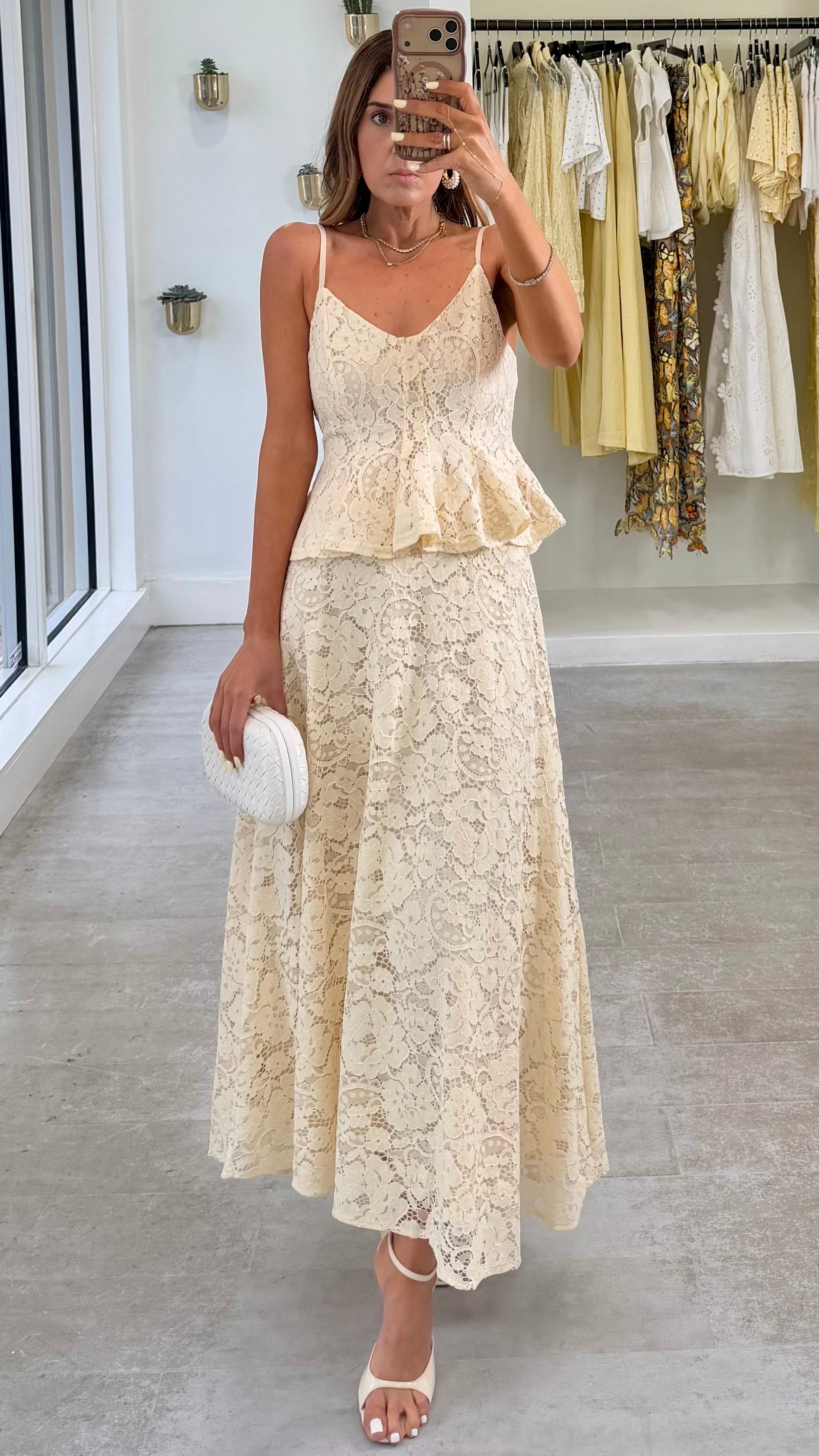 IVORY HEIRLOOM SKIRT SET