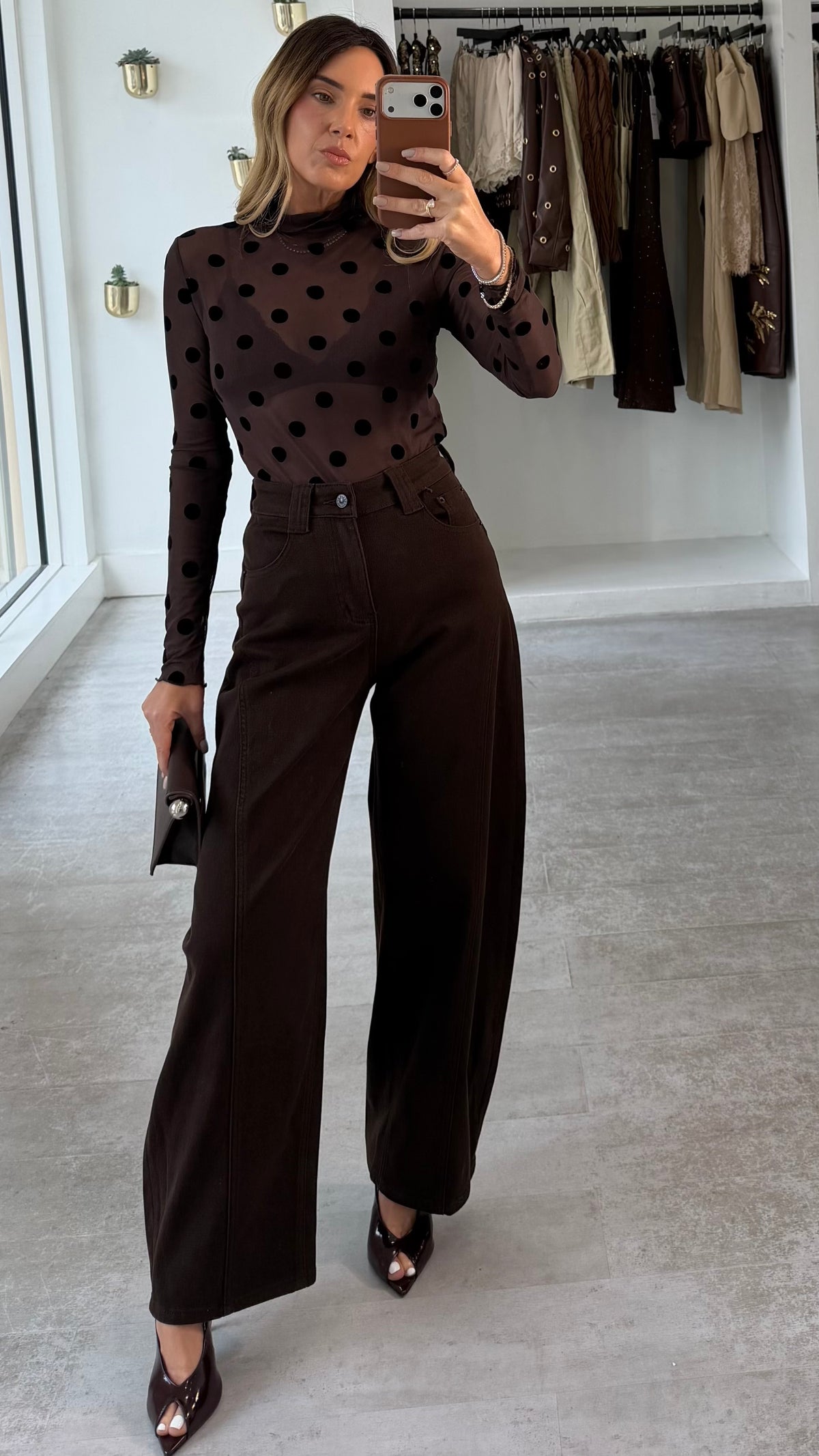 POLKA MESH TOP