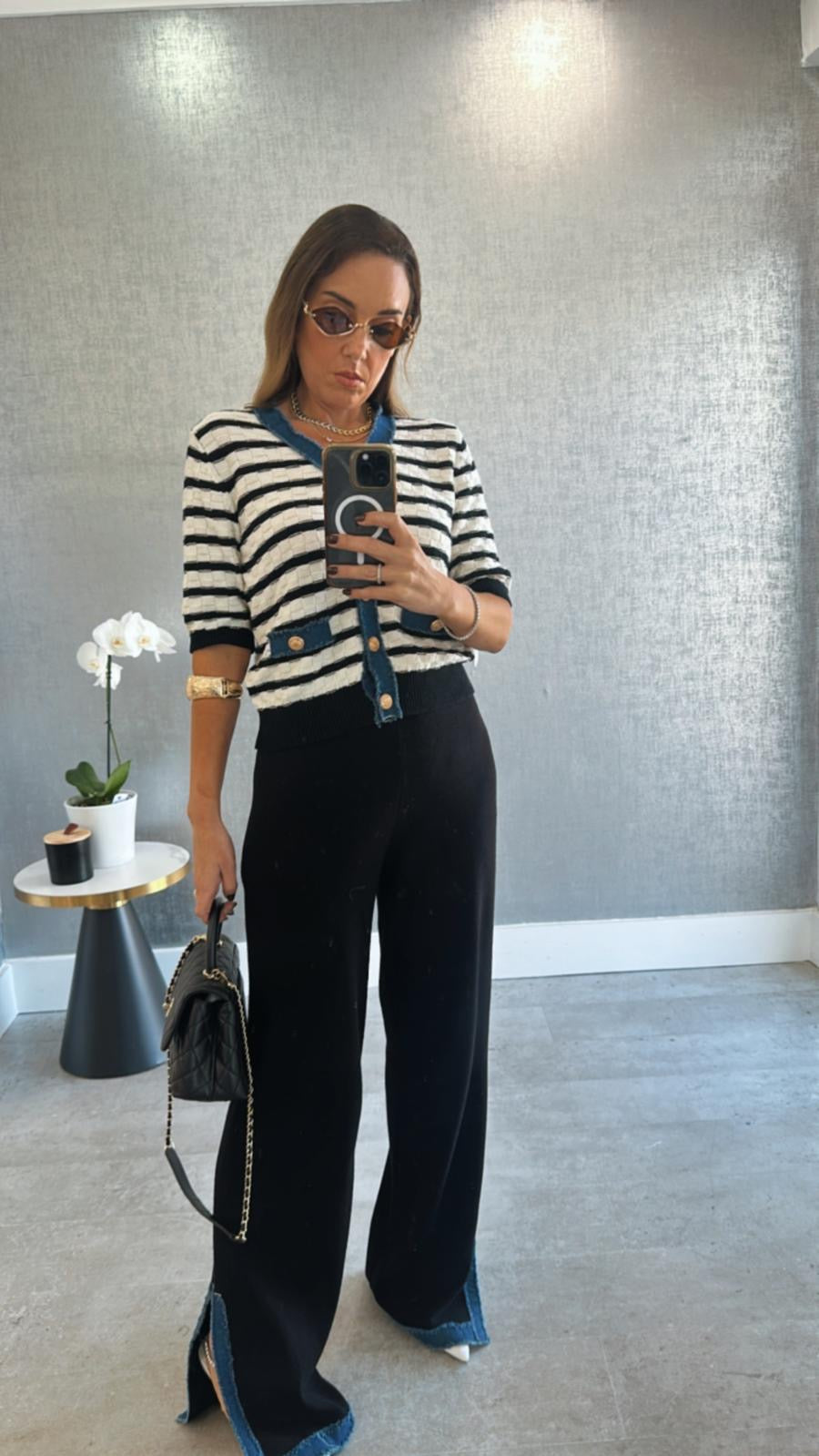 THE STRIPE PANT SET
