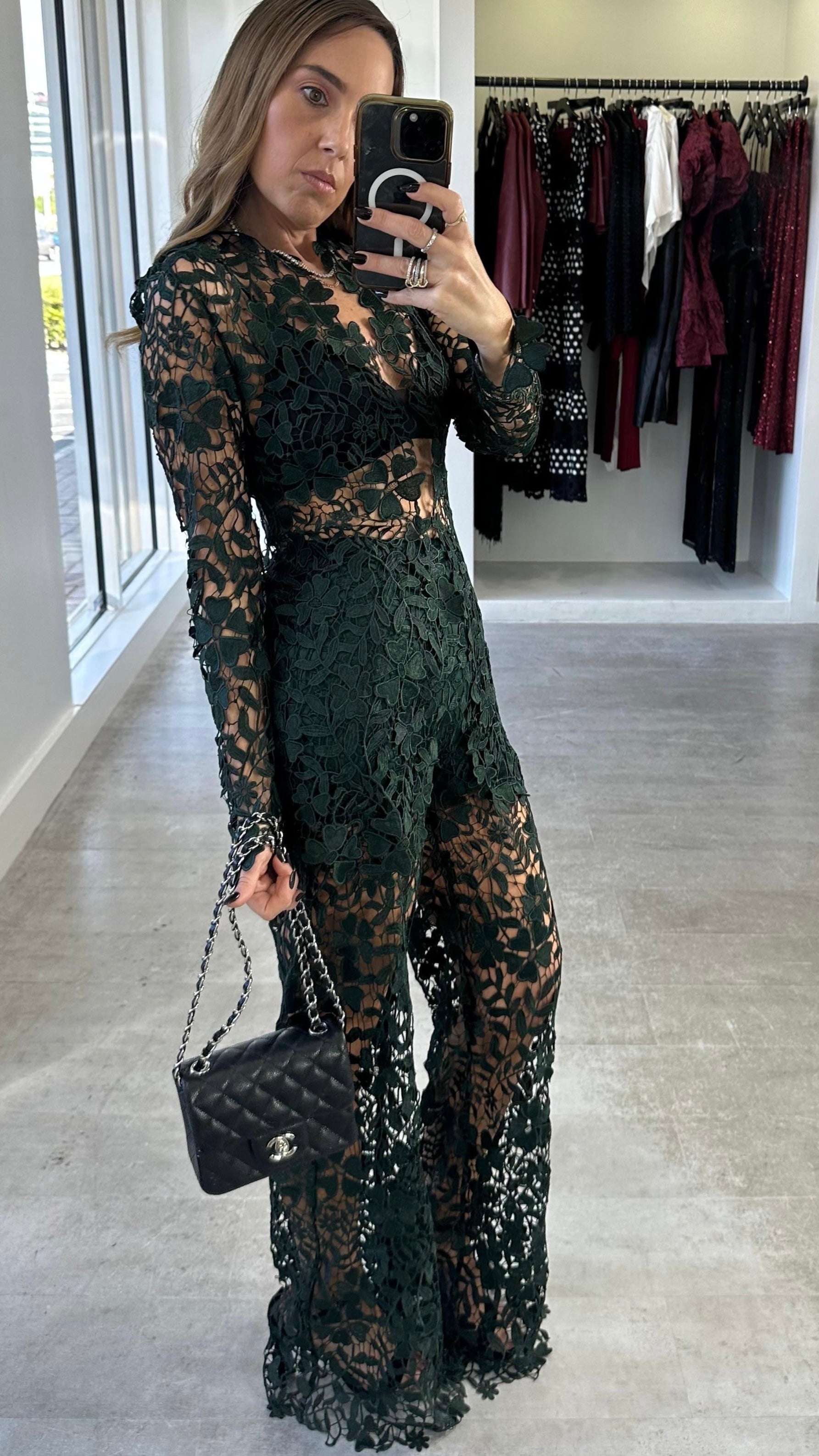 EMERALD LACE ILUSSION SET