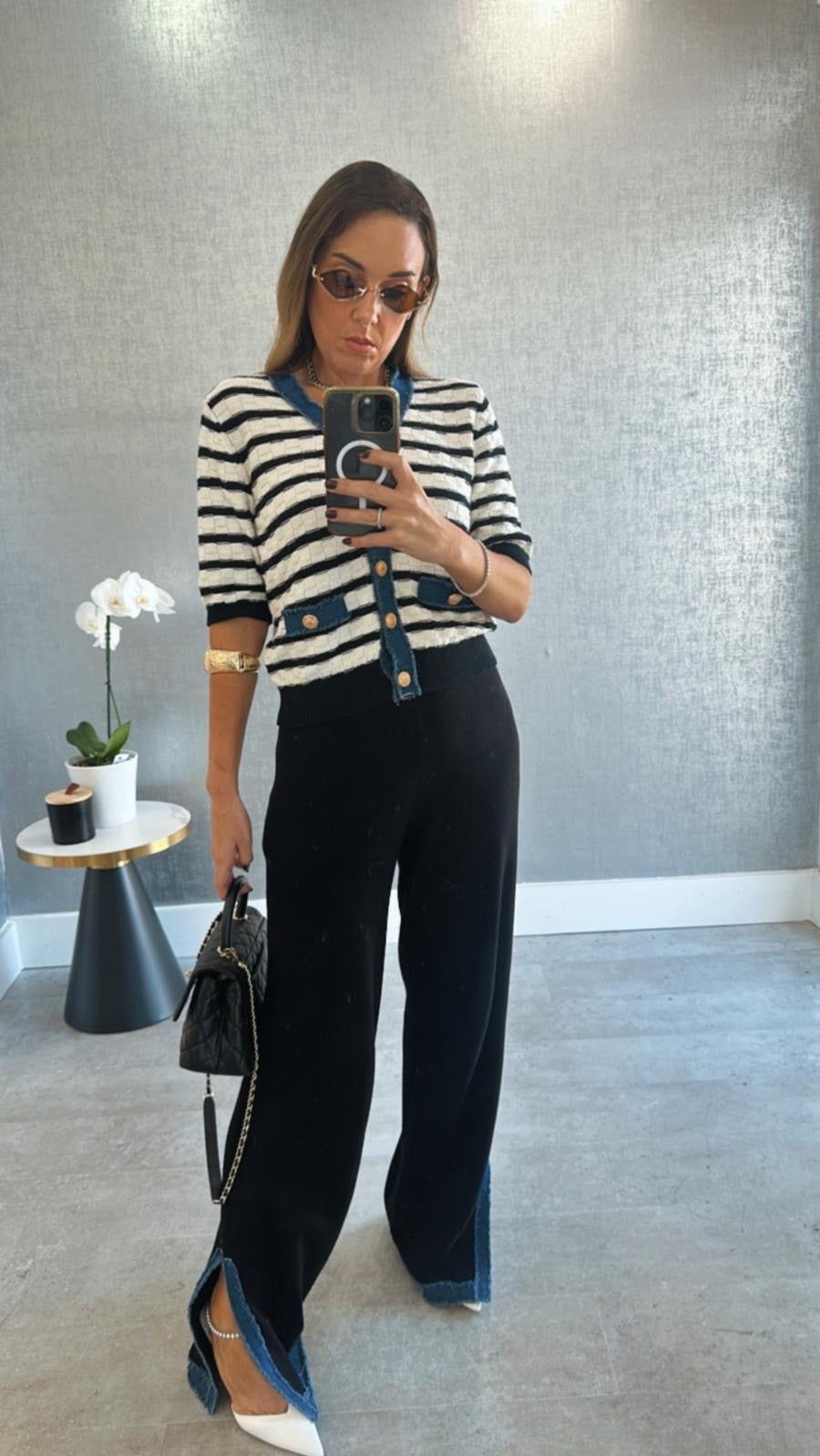 THE STRIPE PANT SET