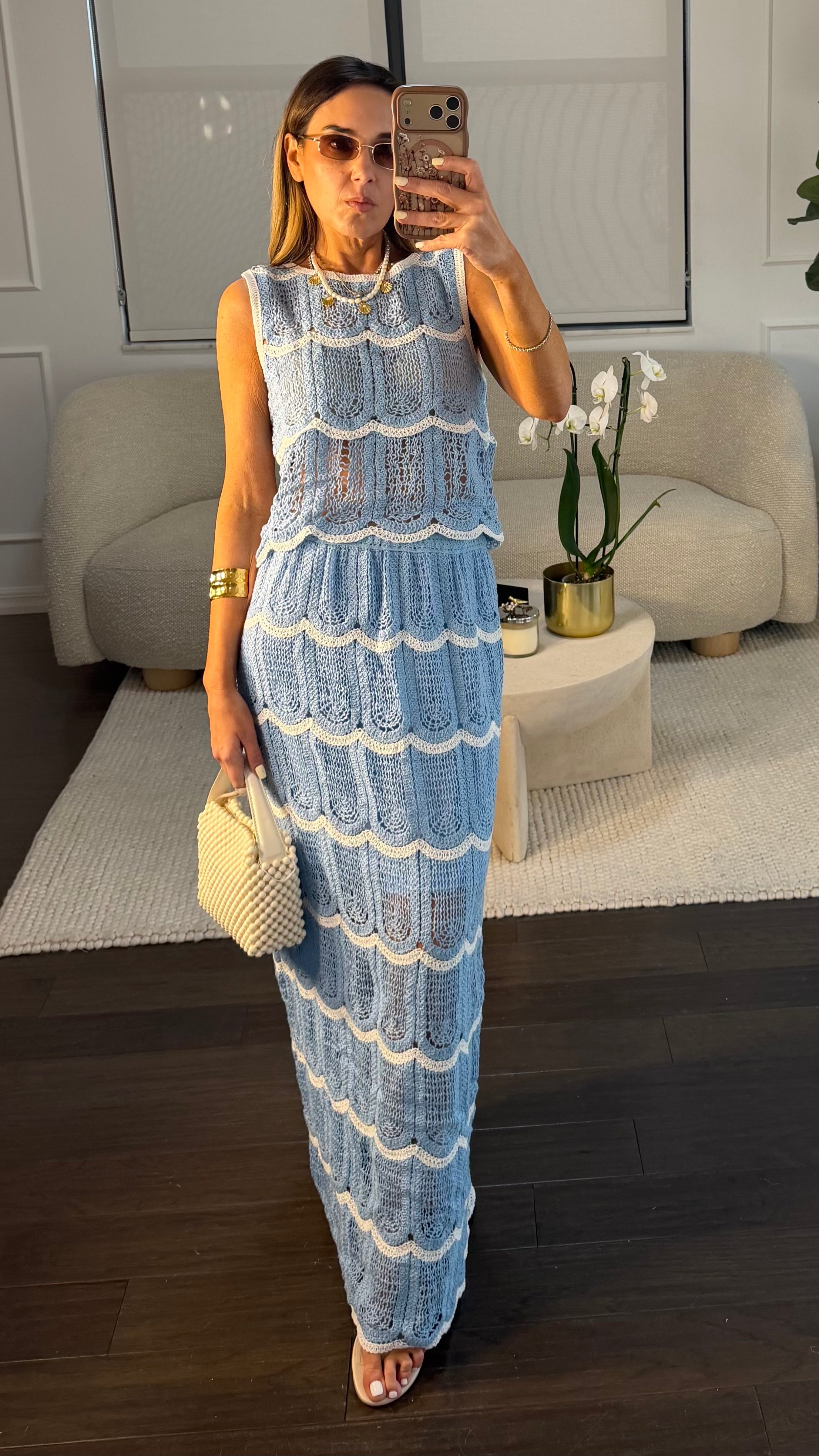 BLEU CROCHET WAVE SET