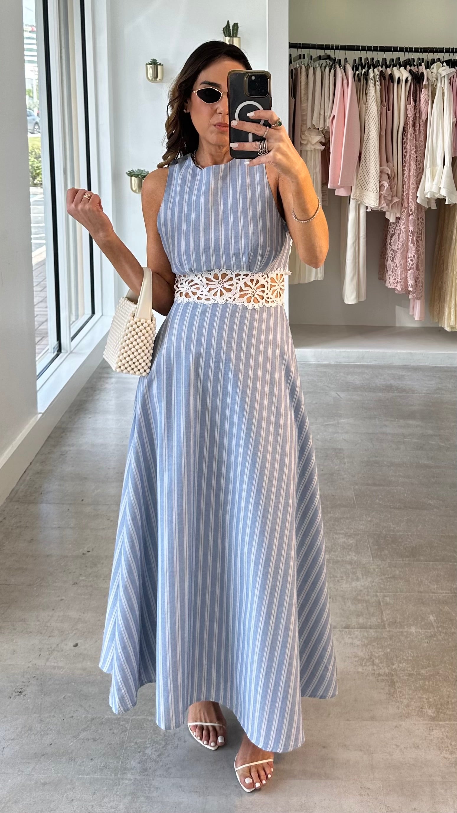 POCITANO DRESS IN BLUE