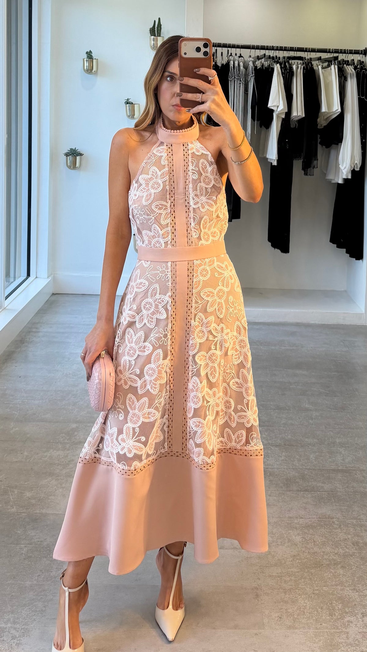 PETAL NUDE DRESS