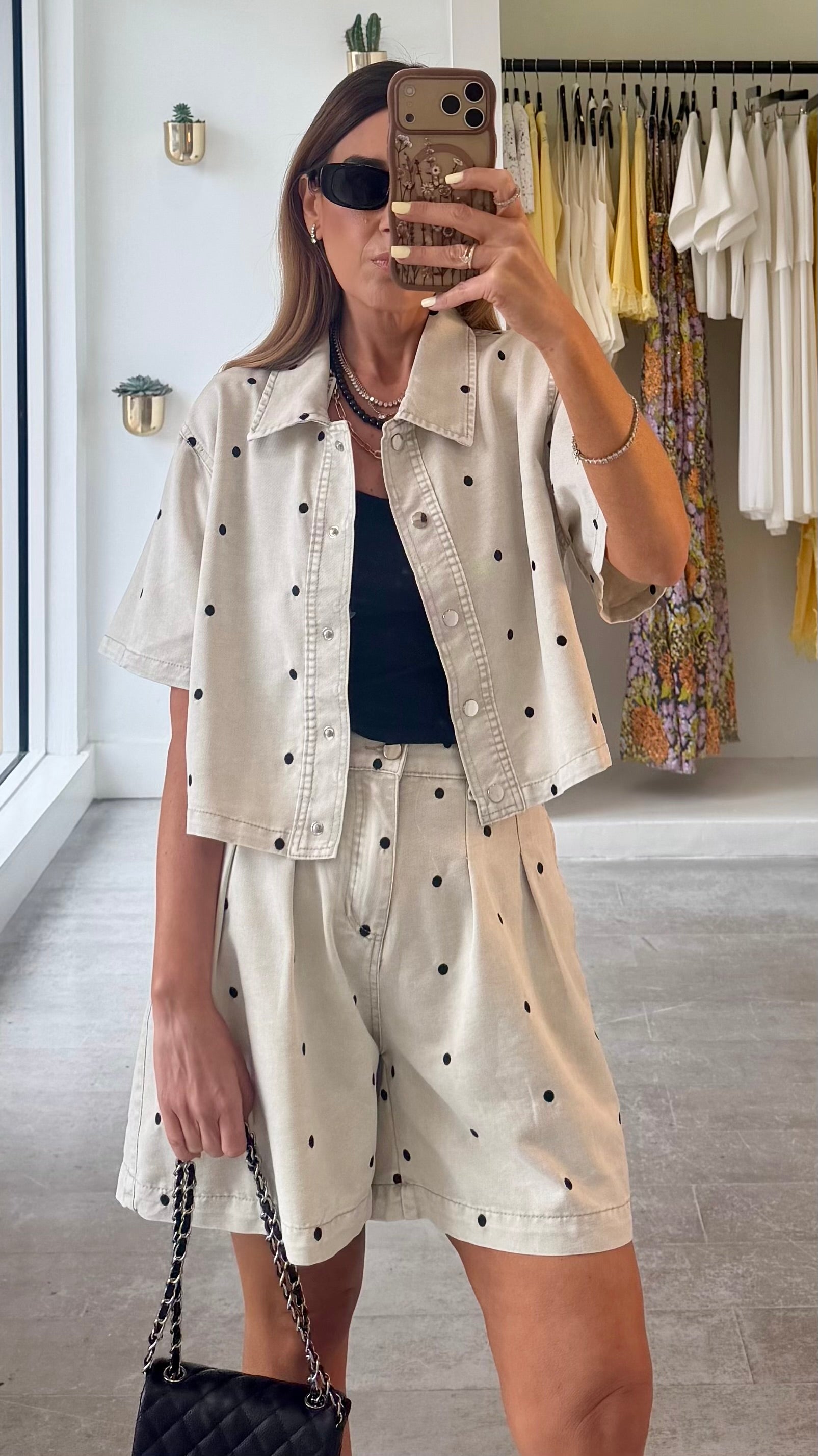 STONE POLKA SHORT SET