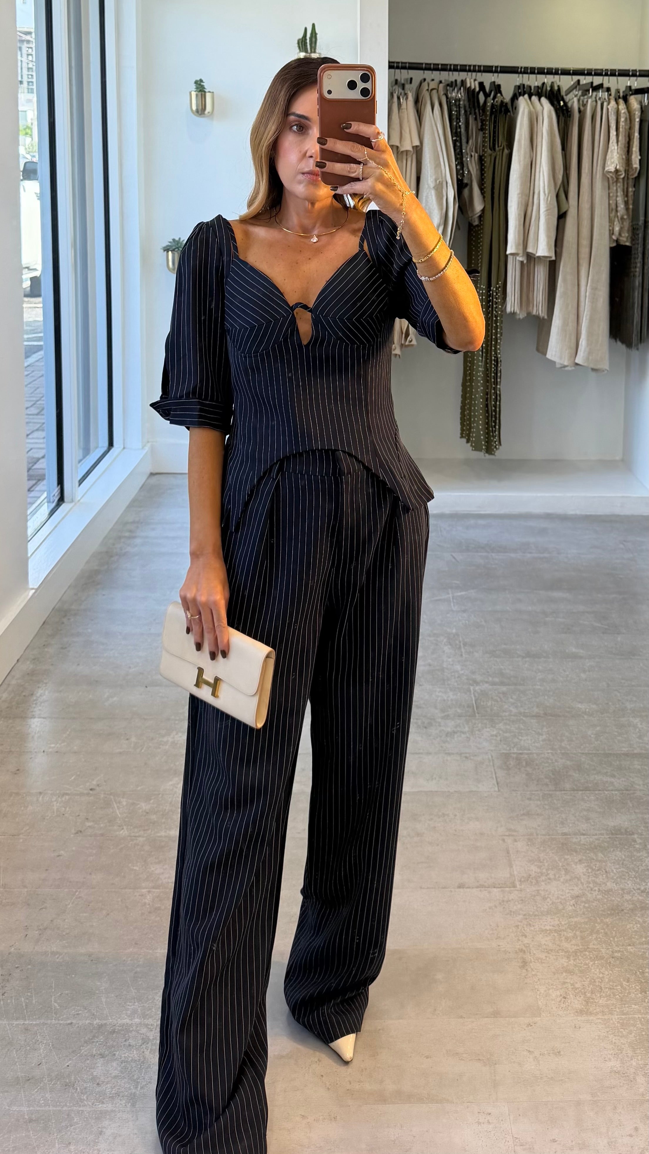 LEONI STRIPE PANT SET