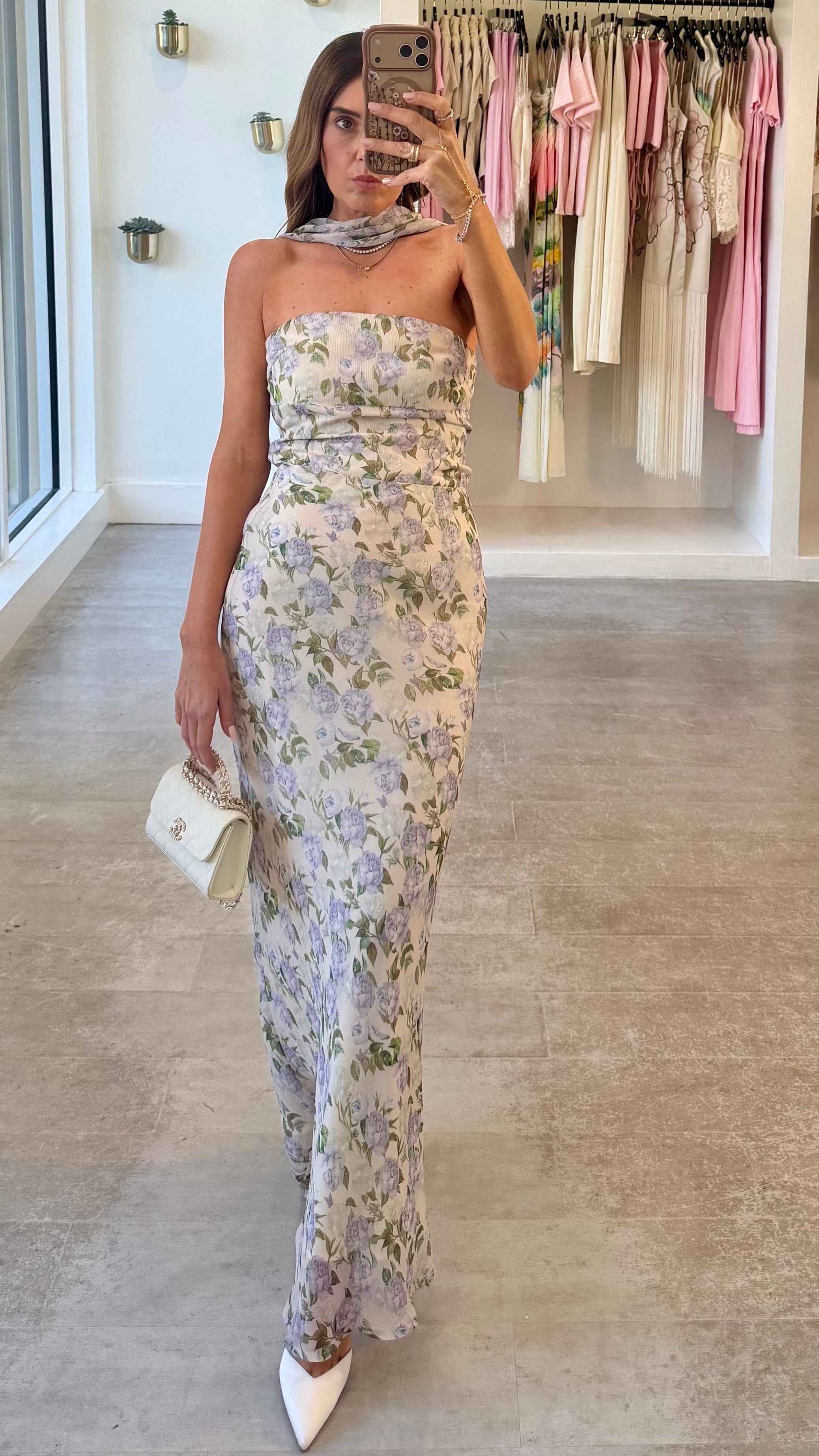 PURPLE FLORA MAXI SET