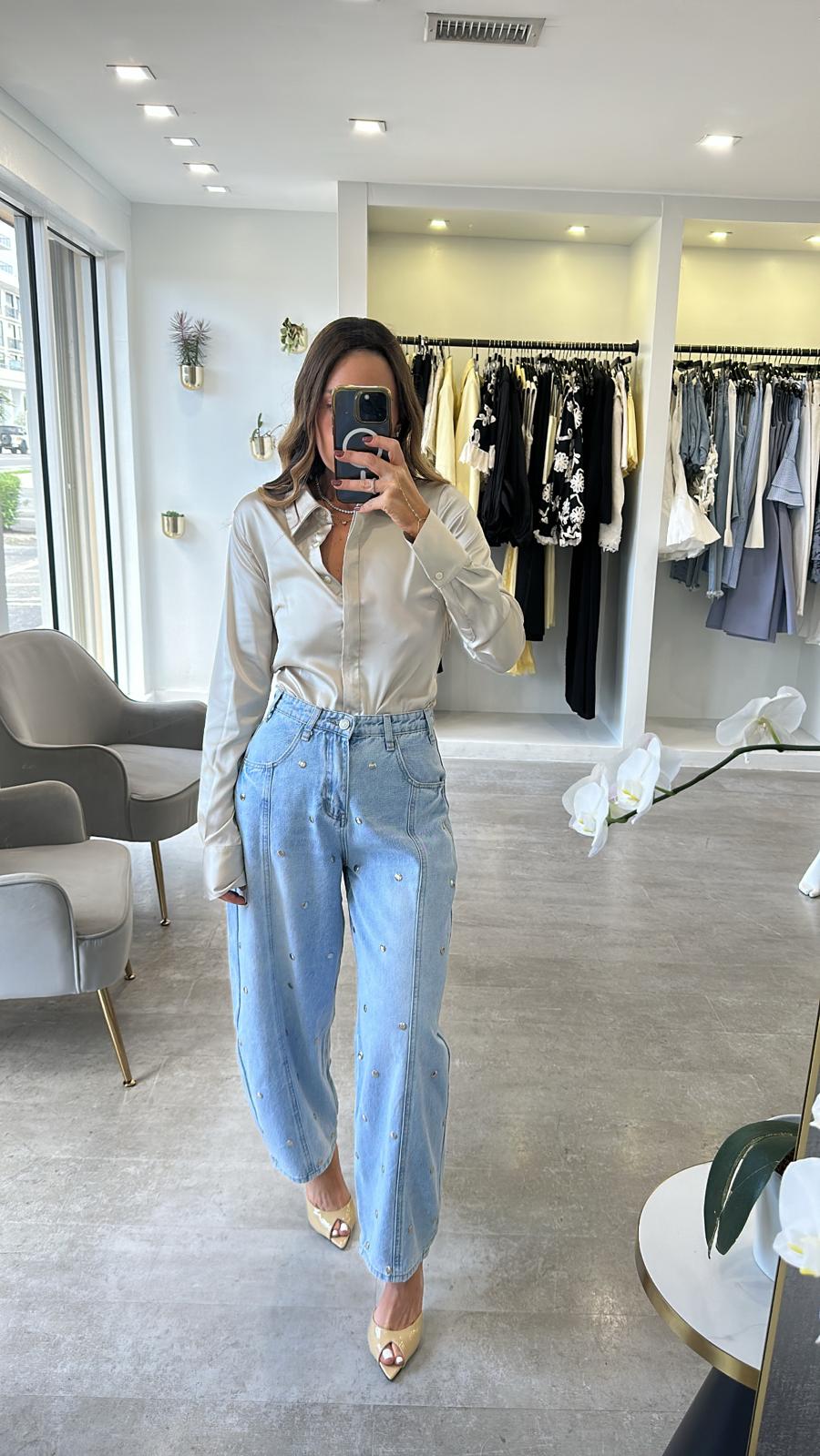 CHAMPAGNE SILK TOP