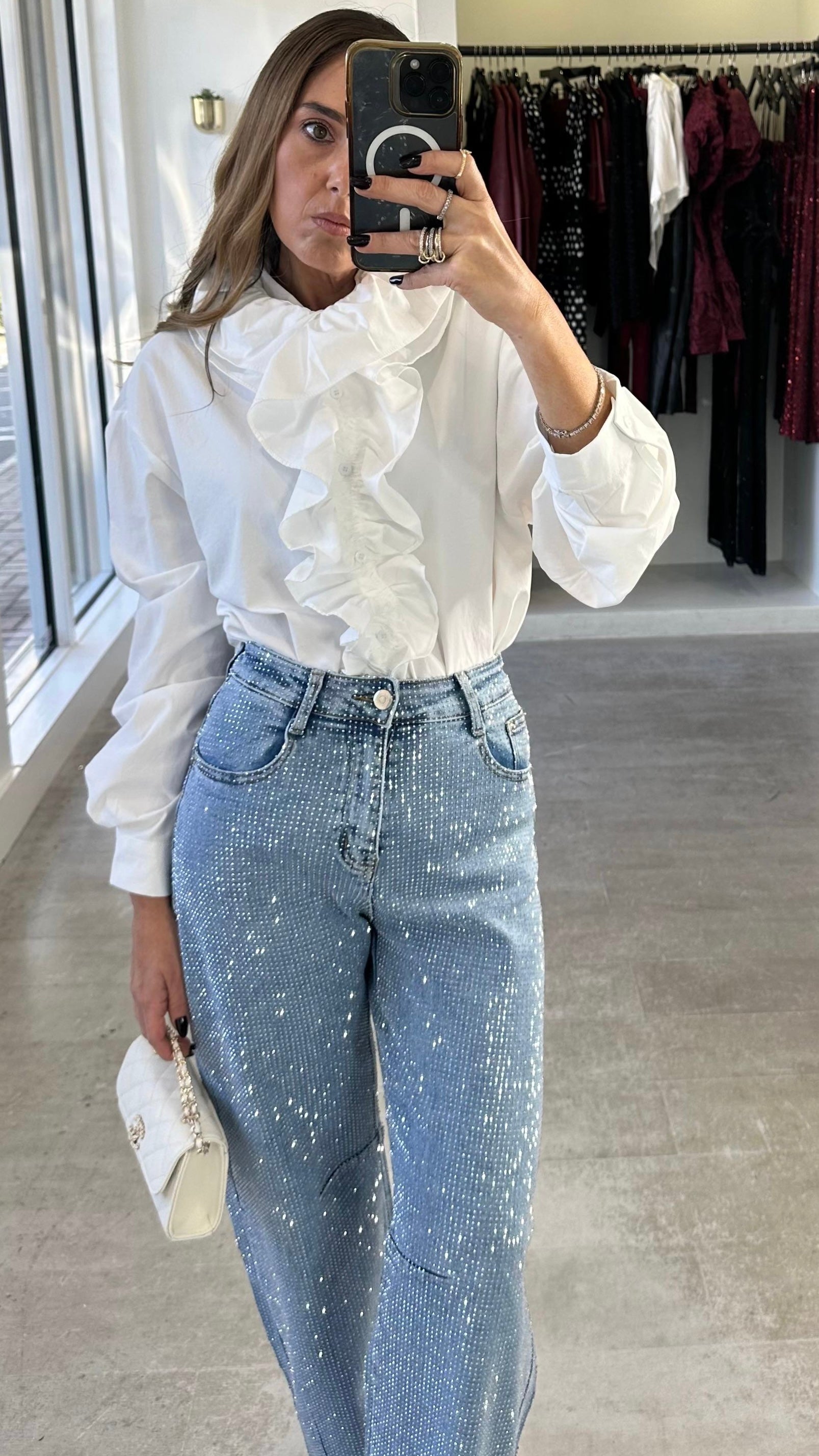 WHITE ROYAL BLOUSE