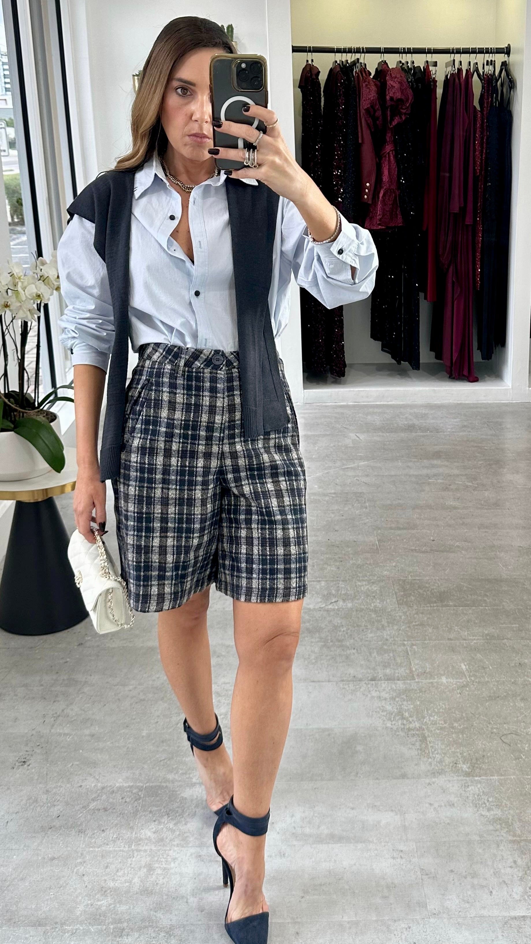 THE TAILORED CHECK BERMUDA