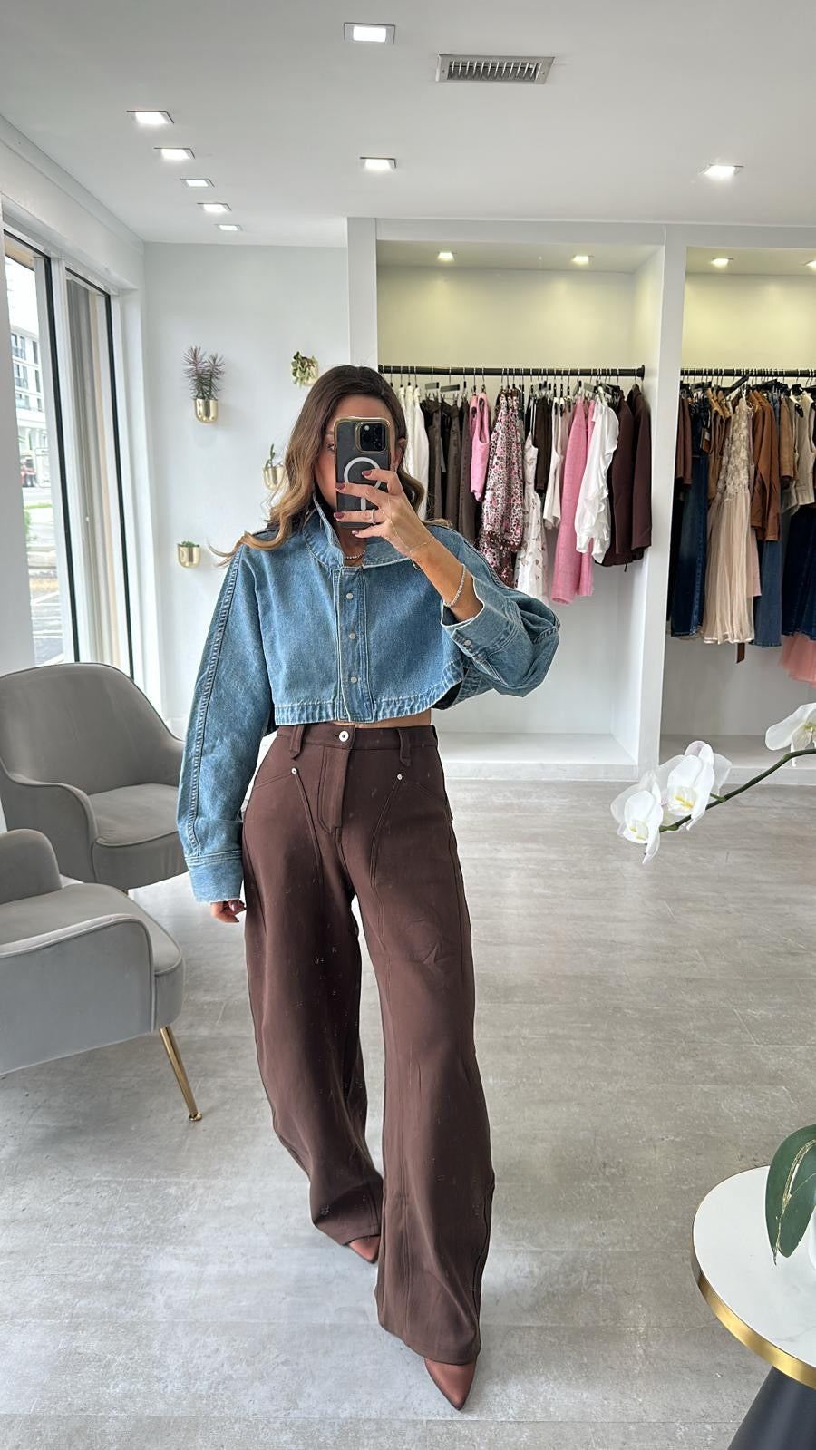 DENIM STATEMENT JACKET