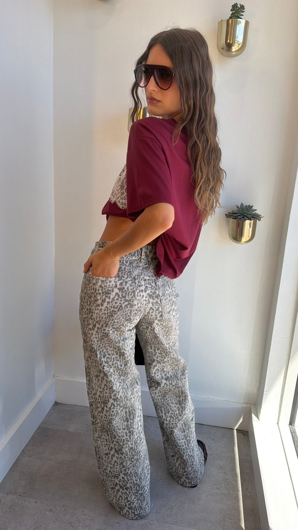 SNOW LEOPARD DENIM