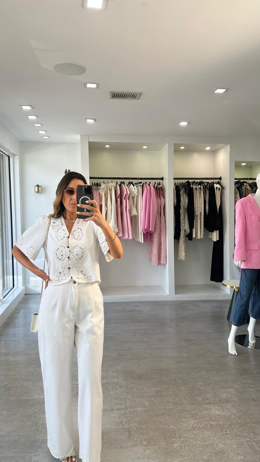 WHITE EMBROIDERED SET