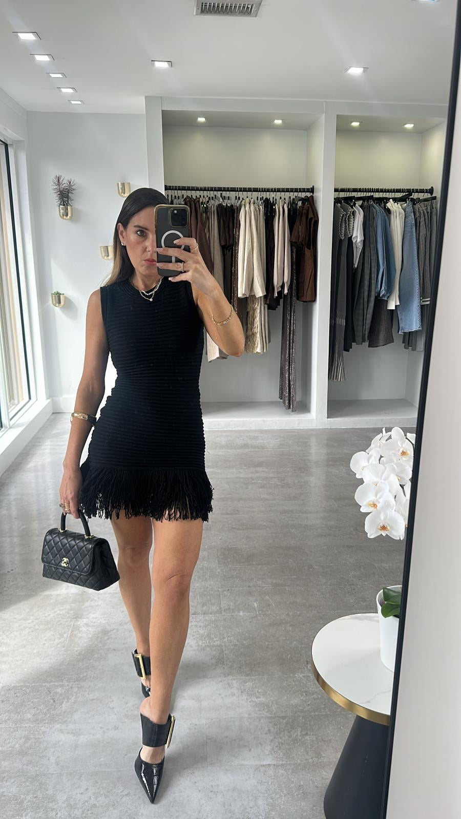 Soirée Fringe Dress